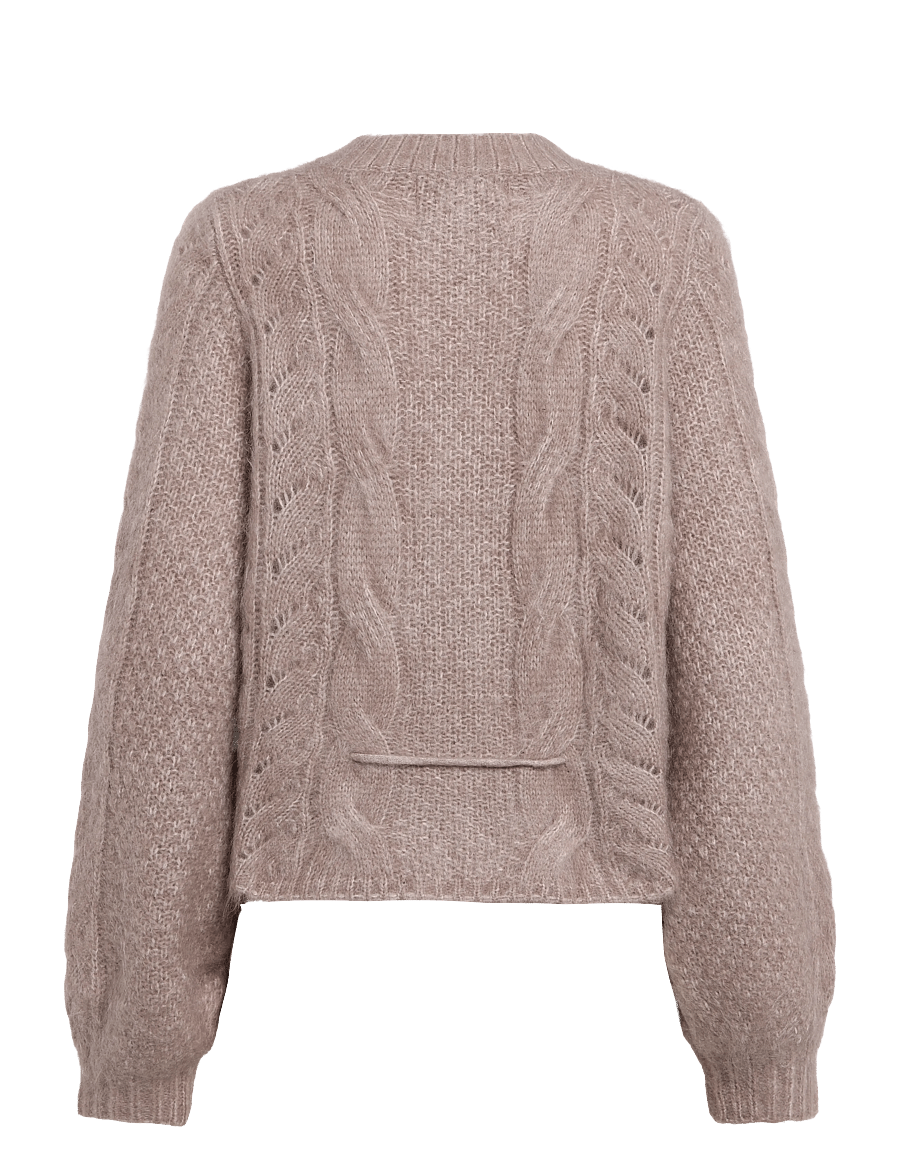 ella&il - Sophia Chunky Cardigan - cardigans - hazel beige - 1