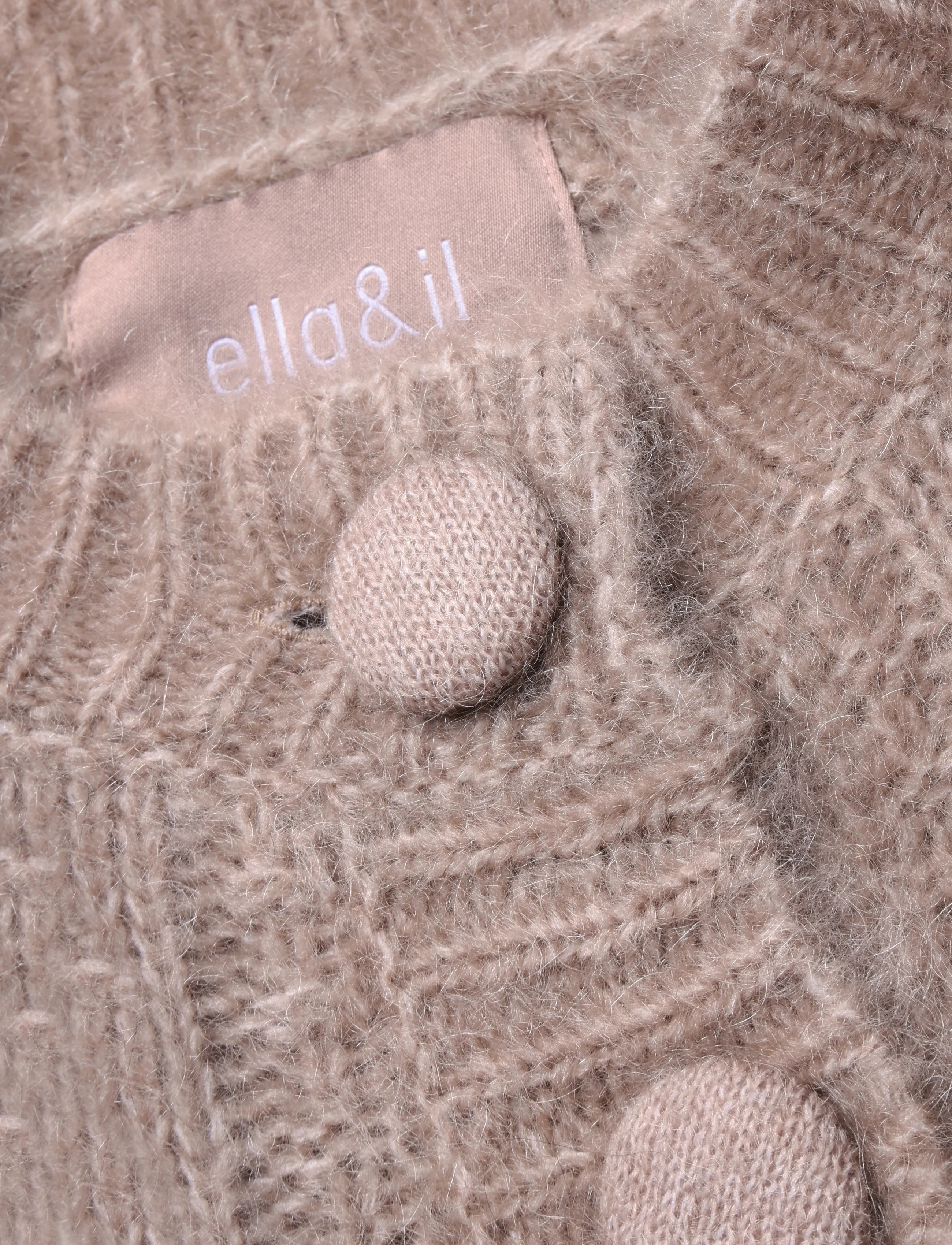 ella&il - Sophia Chunky Cardigan - cardigans - hazel beige - 2