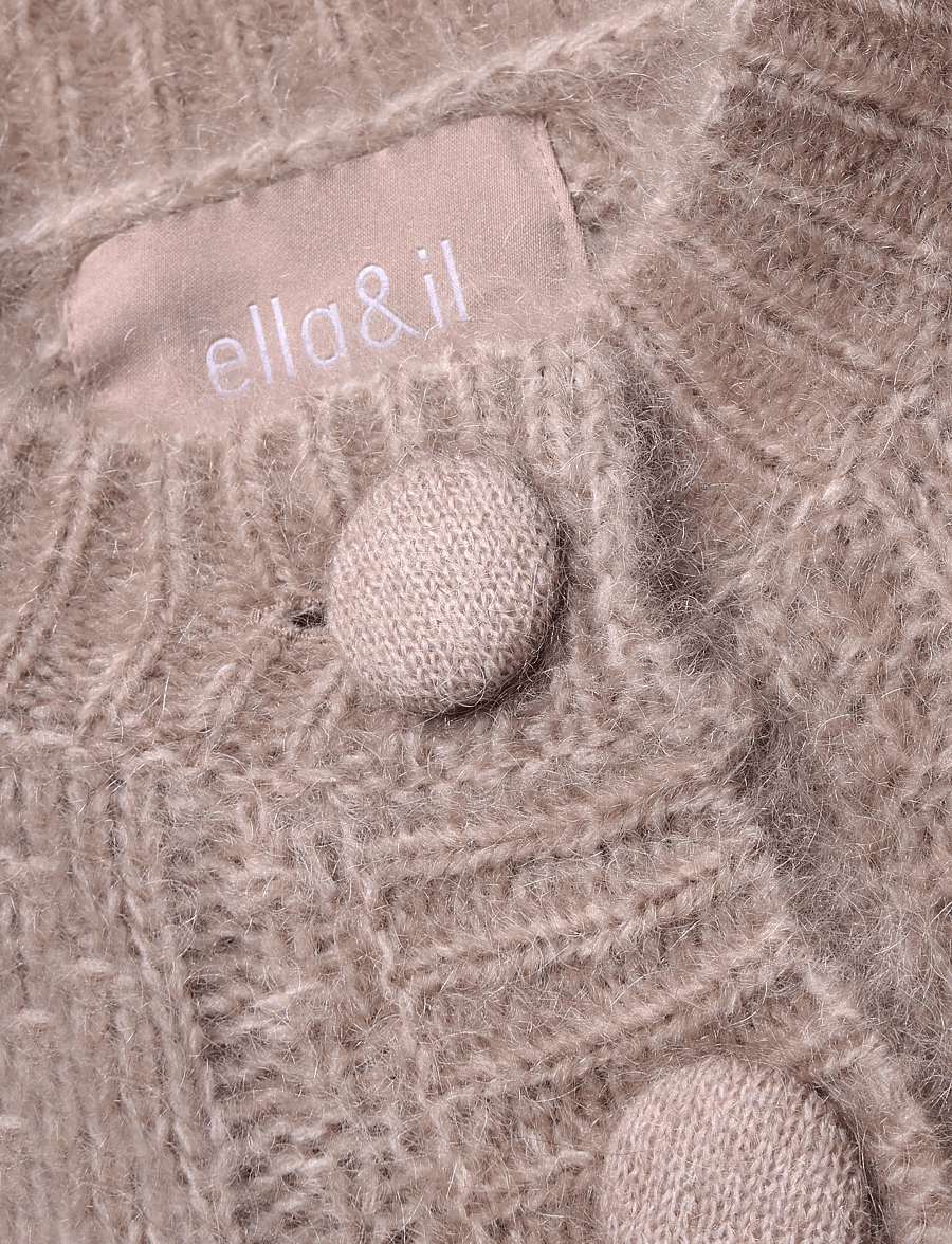 ella&il - Sophia Chunky Cardigan - cardigans - hazel beige - 2