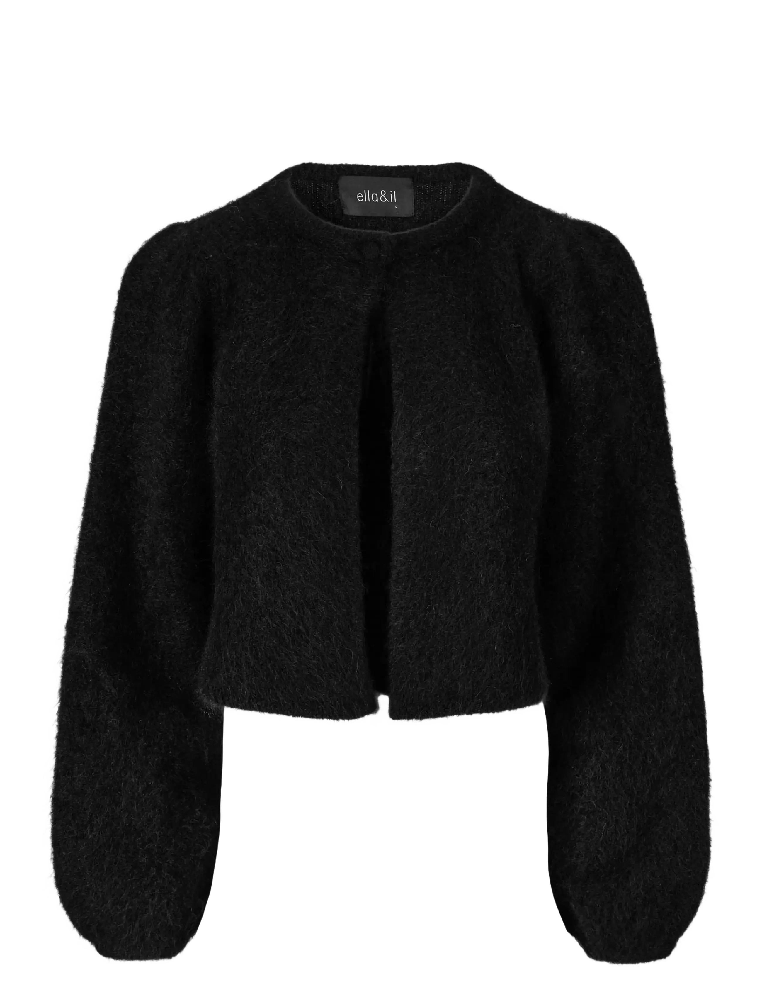 ella&il Amelia Chunky Cardigan - Strickjacken - BLACK / black