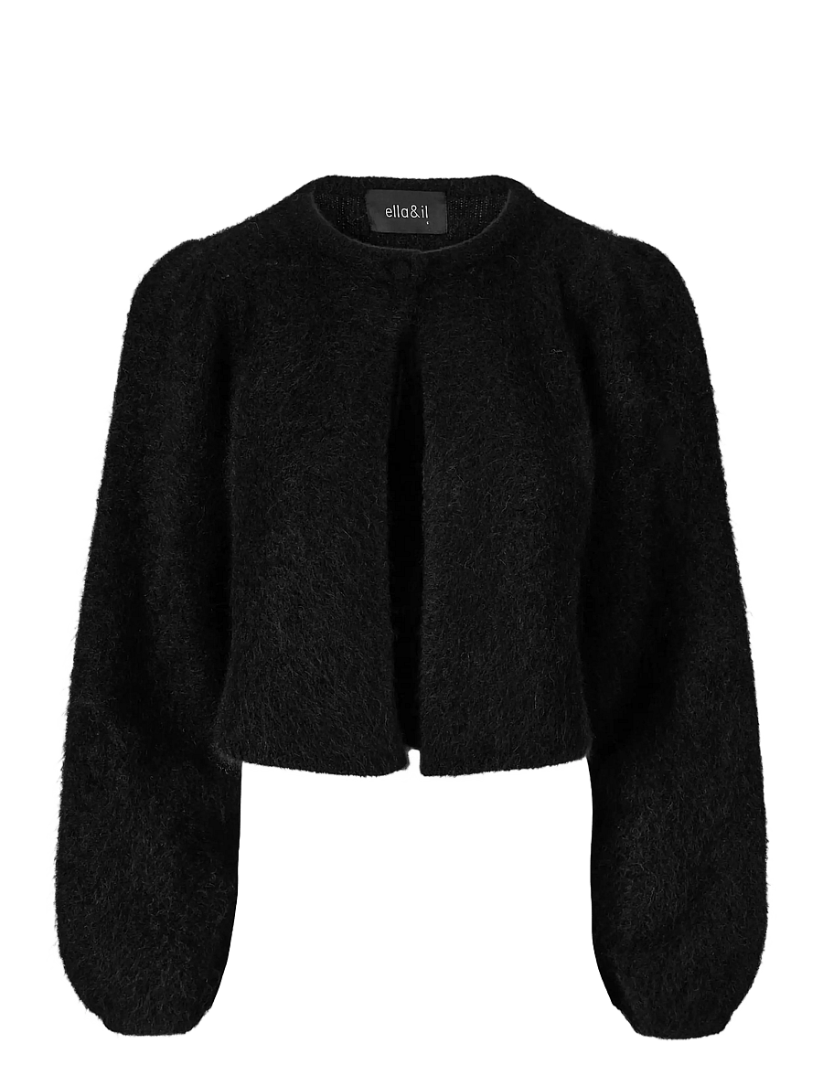 ella&il - Amelia Chunky Cardigan - strickjacken - black - 0