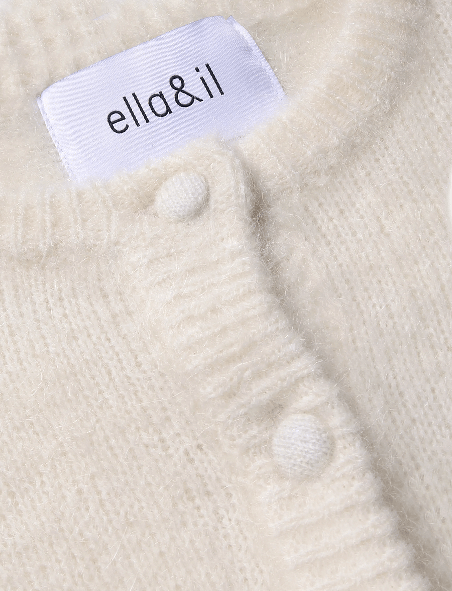 ella&il - Maren Chunky Cardigan - swetry rozpinane - bright white - 3