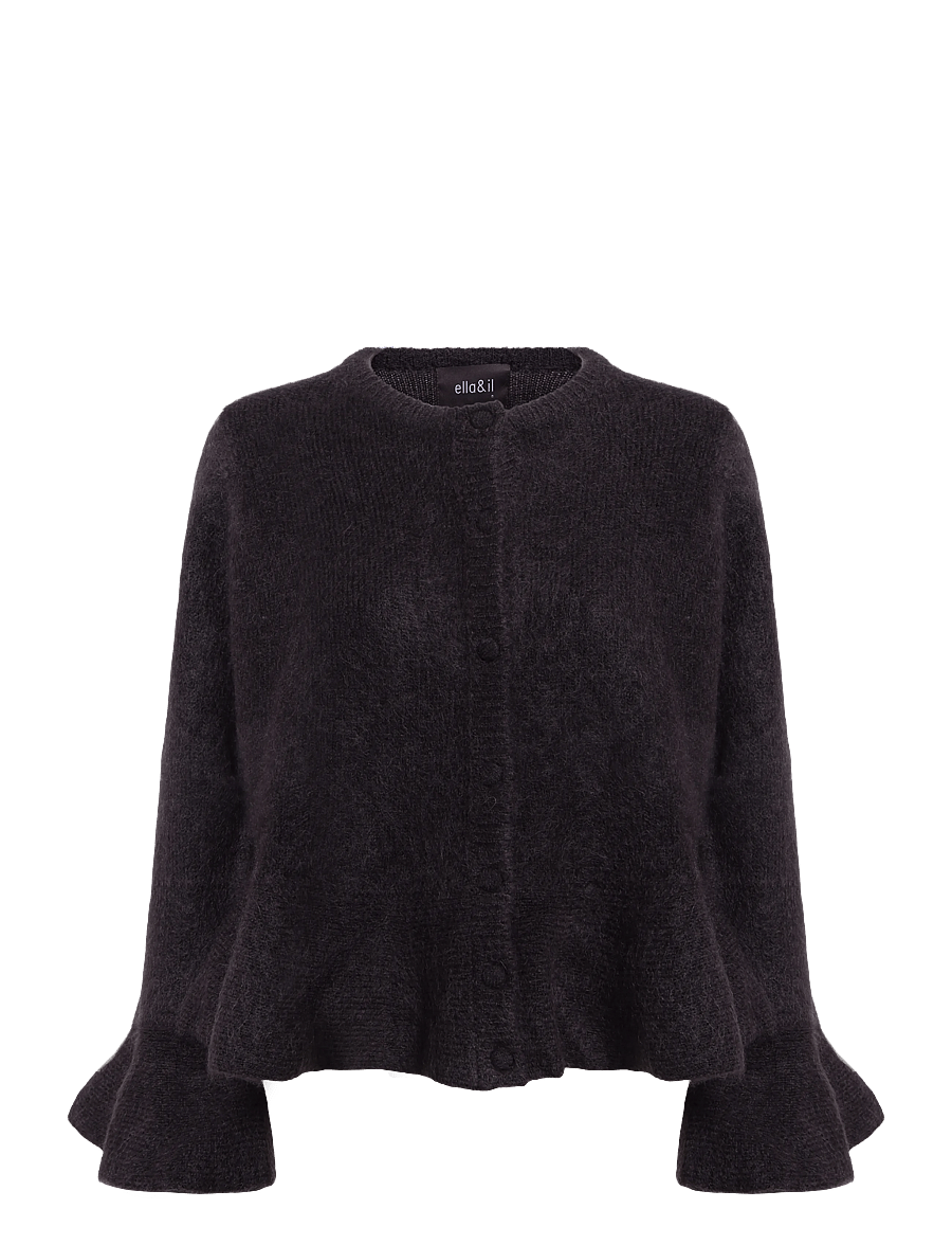 ella&il - Maren Chunky Cardigan - strickjacken - dark brown - 0