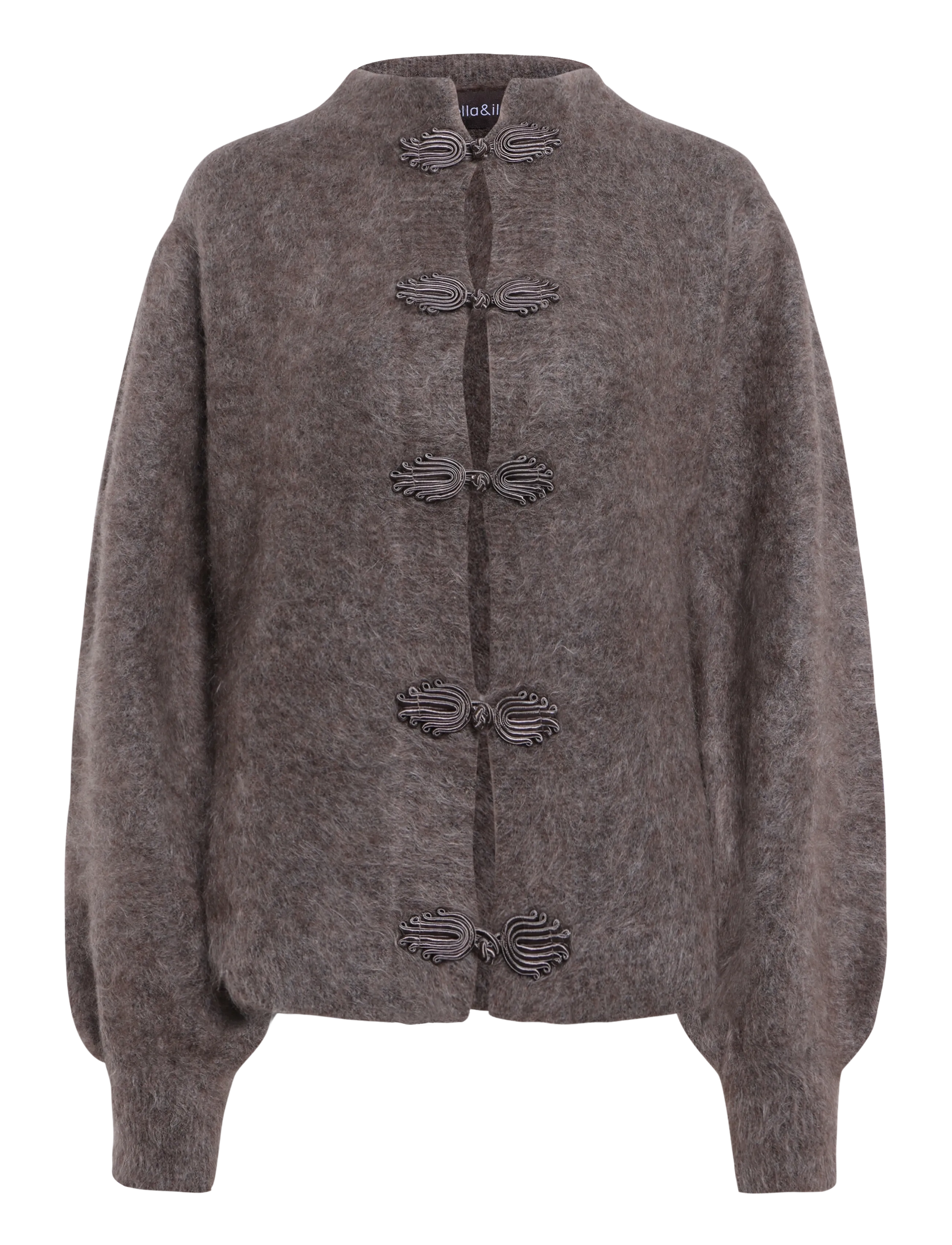 ella&il Shelley Chunky Cardigan - Kläder - BROWN / brown