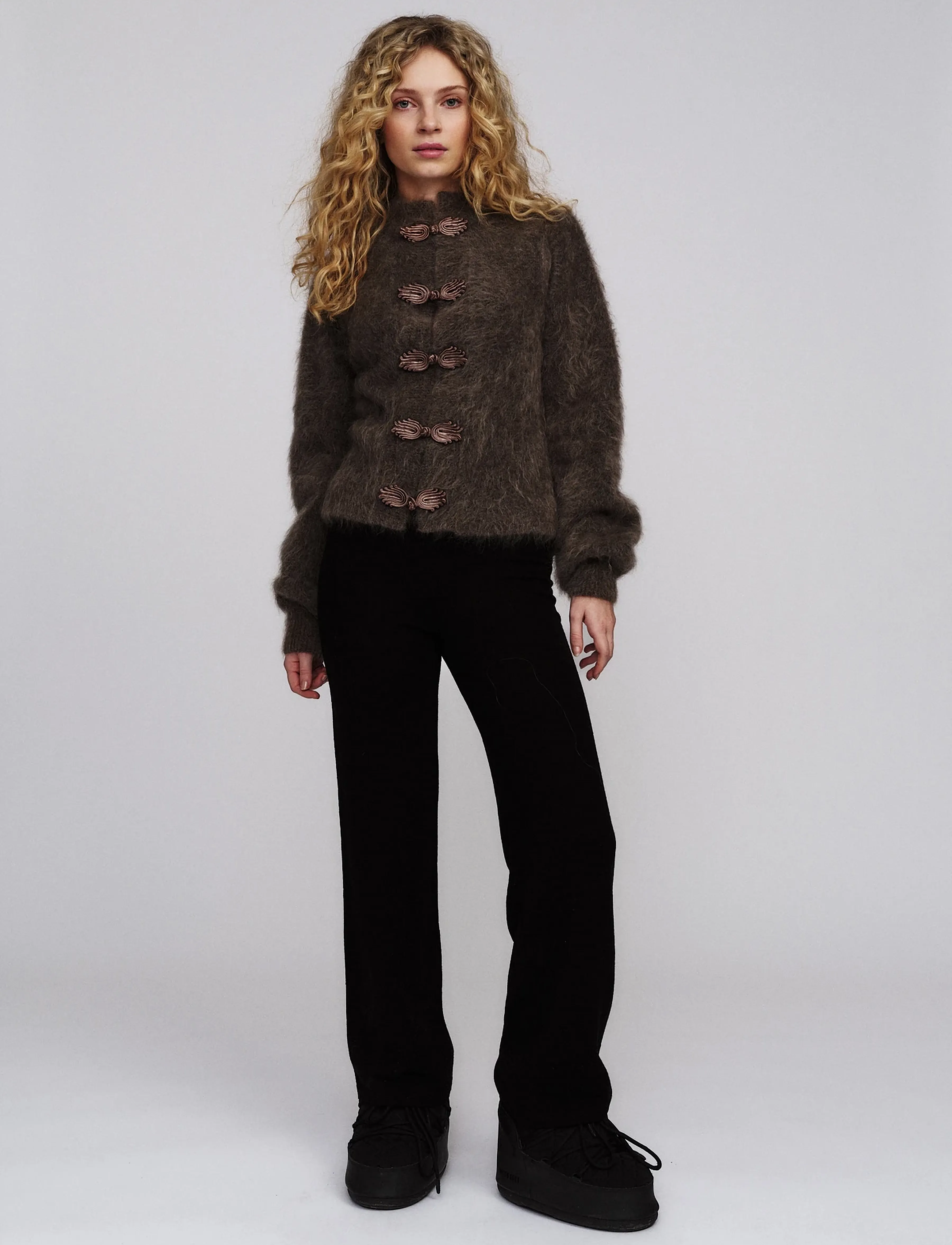 ella&il - Shelley Chunky Cardigan - kardiganid - brown - 0