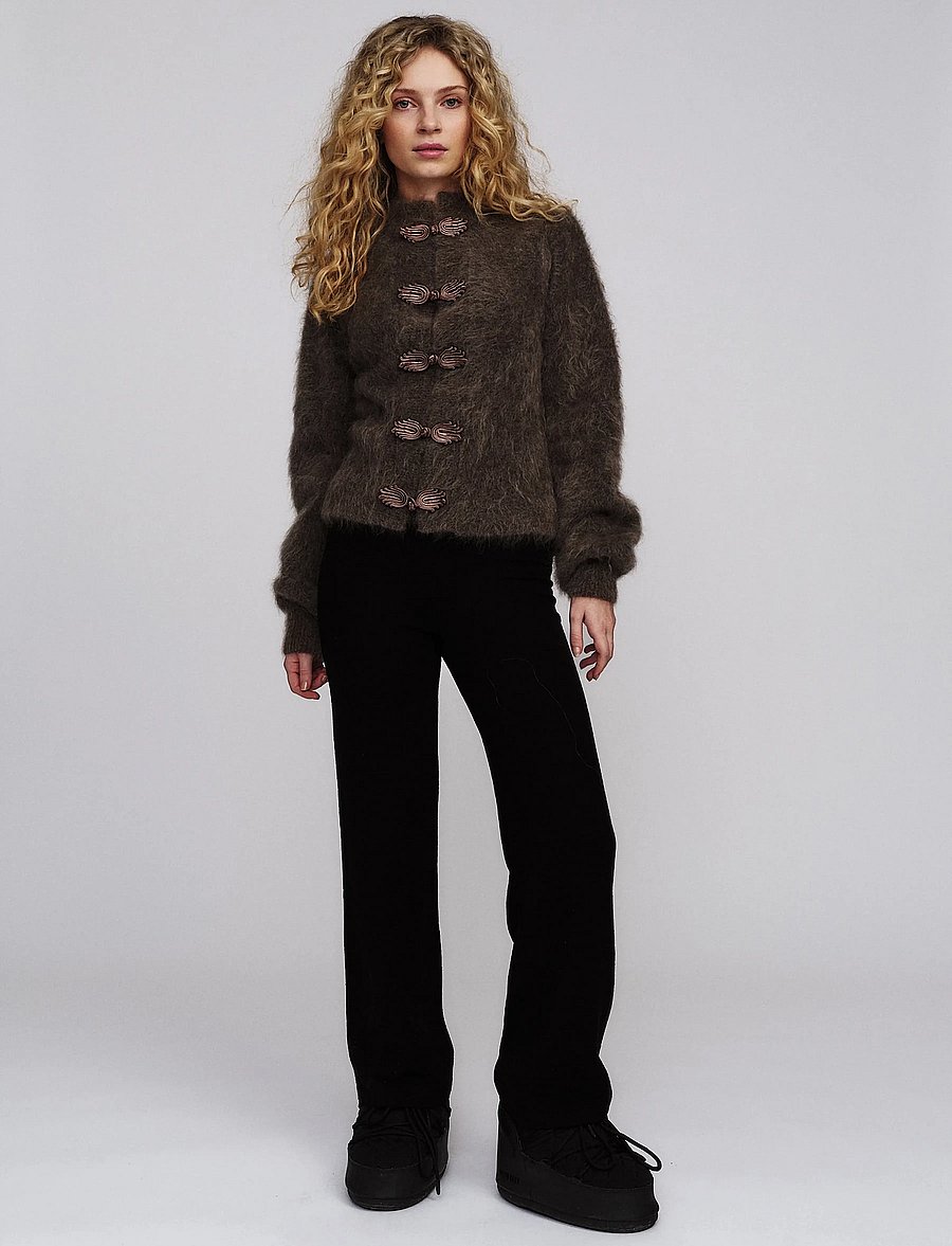 ella&il - Shelley Chunky Cardigan - kardiganid - brown - 0
