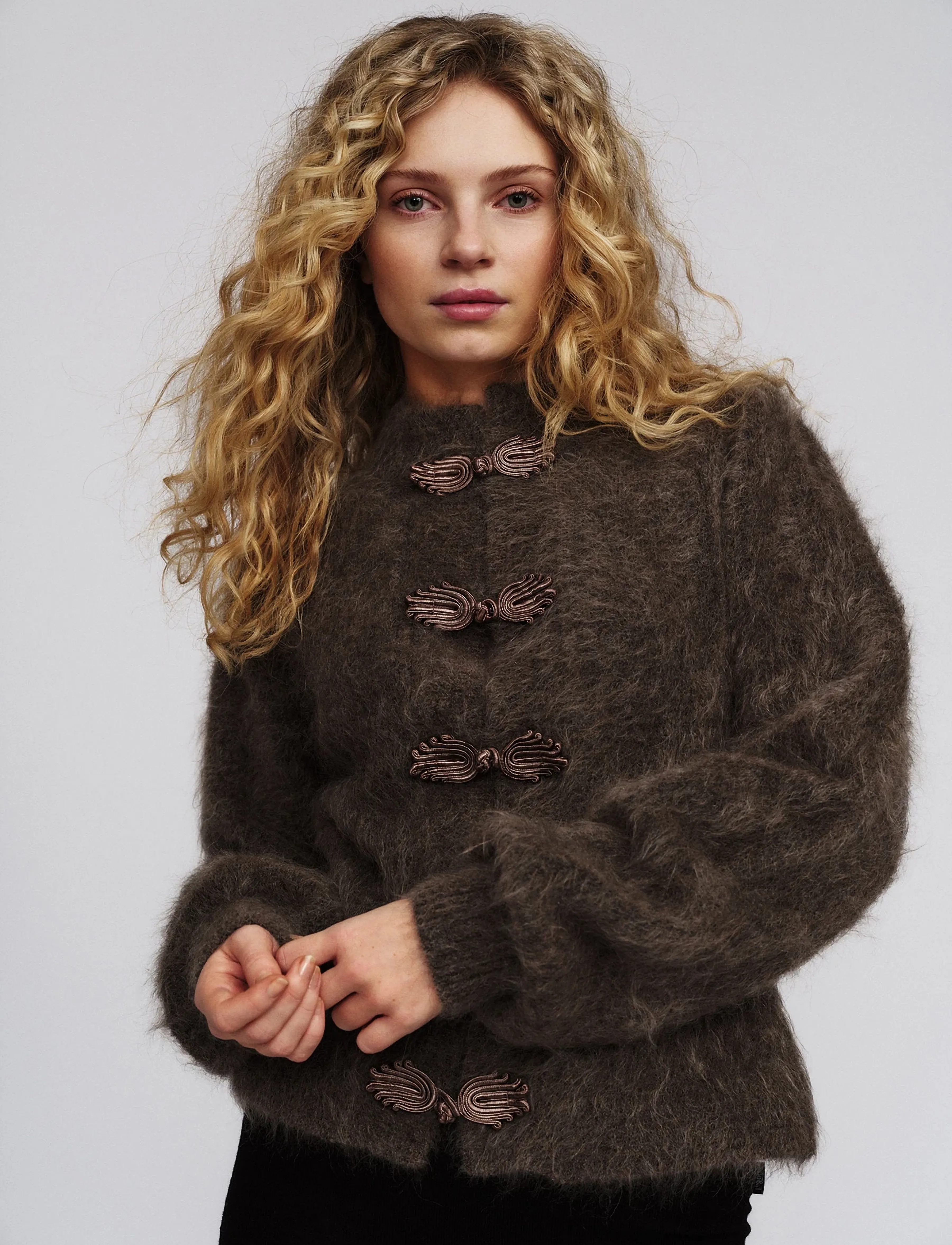 ella&il - Shelley Chunky Cardigan - kardiganid - brown - 2
