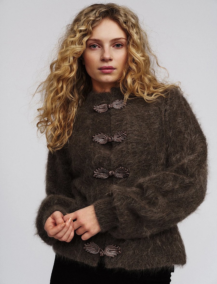ella&il - Shelley Chunky Cardigan - kardiganid - brown - 2