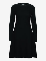 ella&il - Cecilie merino dress - strikkede kjoler - black - 0