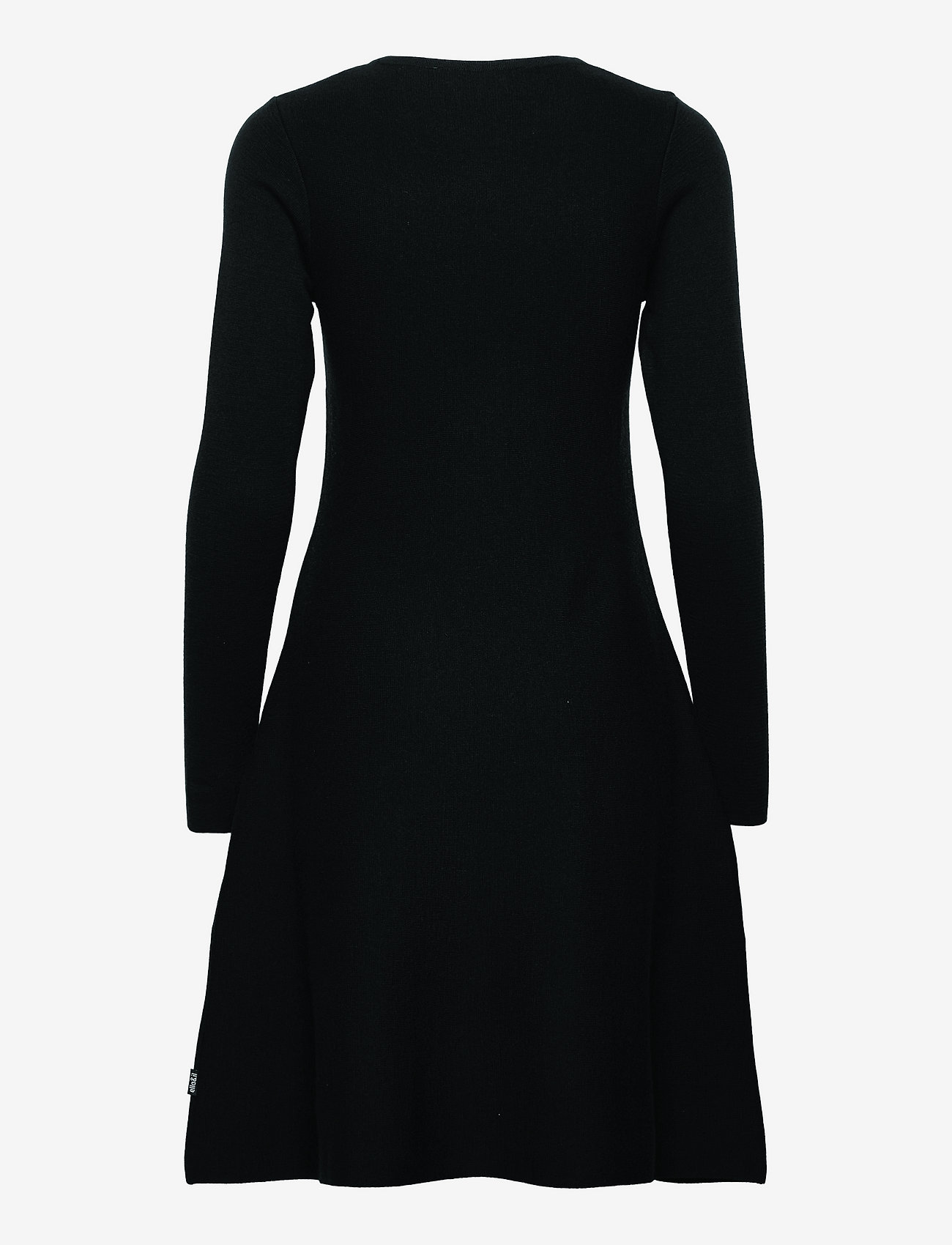 ella&il - Cecilie merino dress - strikkede kjoler - black - 1