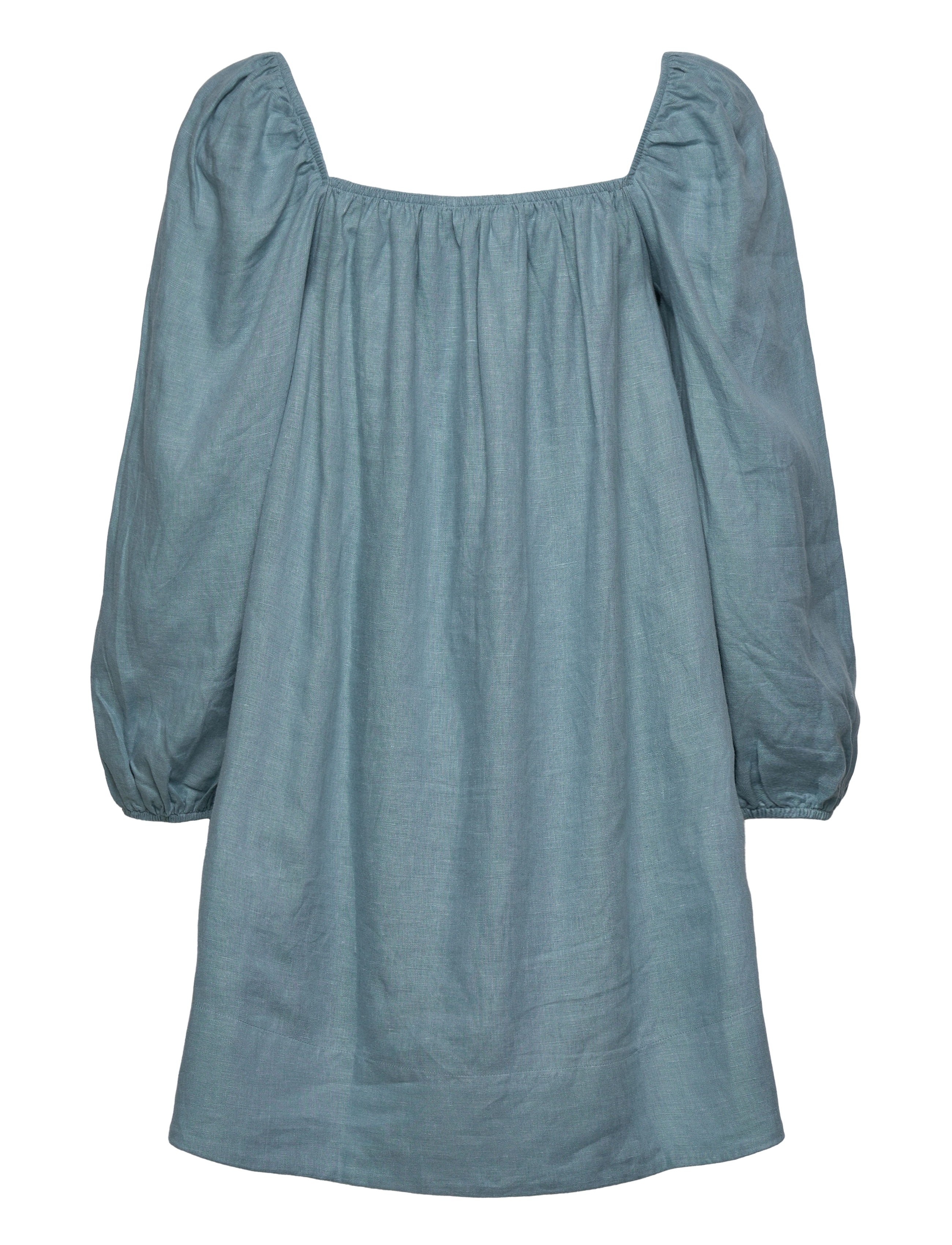 ella&il - Alma linen dress - korte kjoler - dusty teal - 2