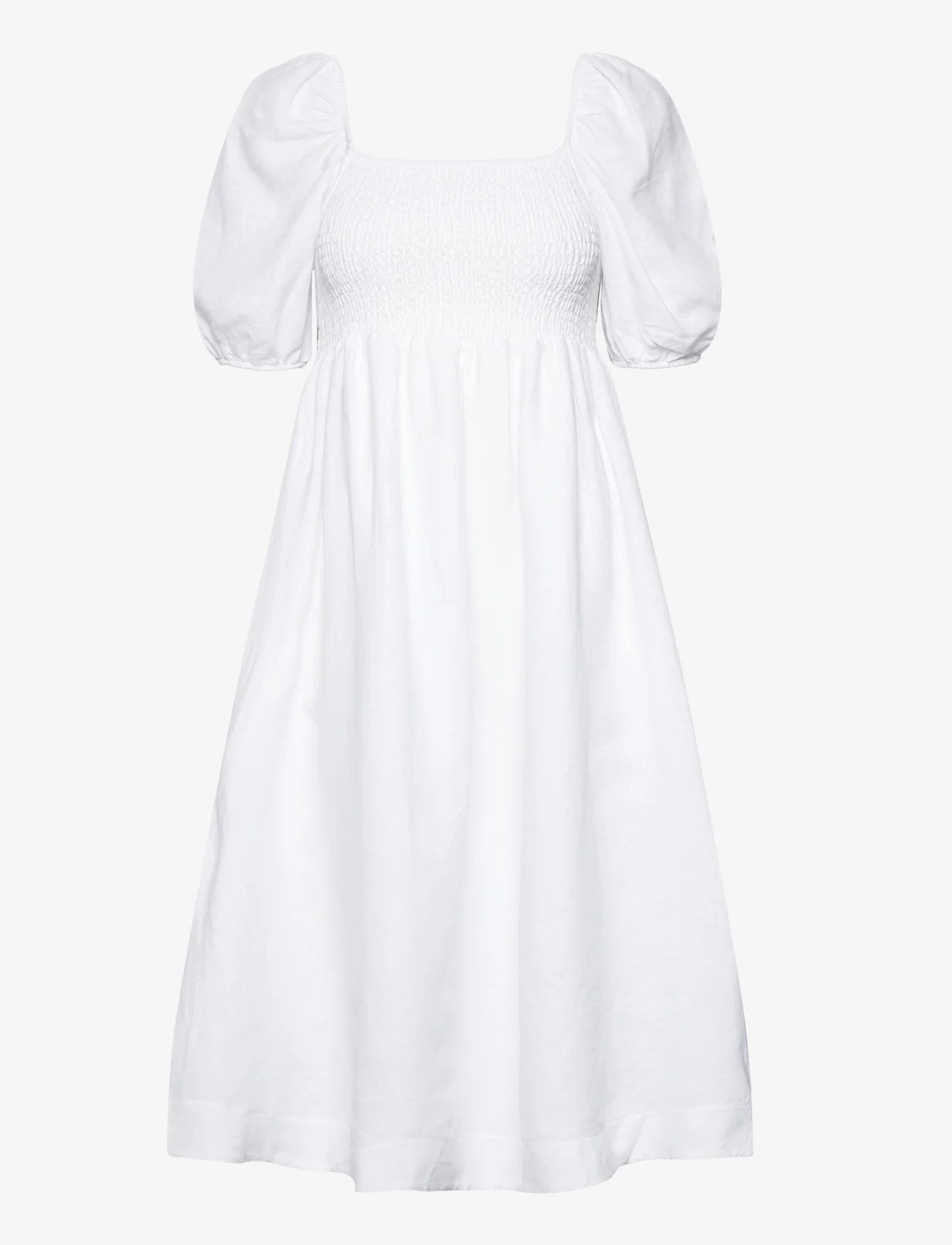 ella&il - Edda linen dress - juhlamuotia outlet-hintaan - white - 0