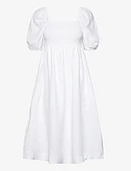 Edda linen dress - WHITE