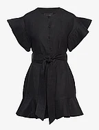 Fia linen dress - BLACK