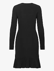 ella&il - Malin merino dress - stickade klänningar - black - 1