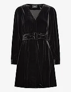 Hadley velour dress - BLACK