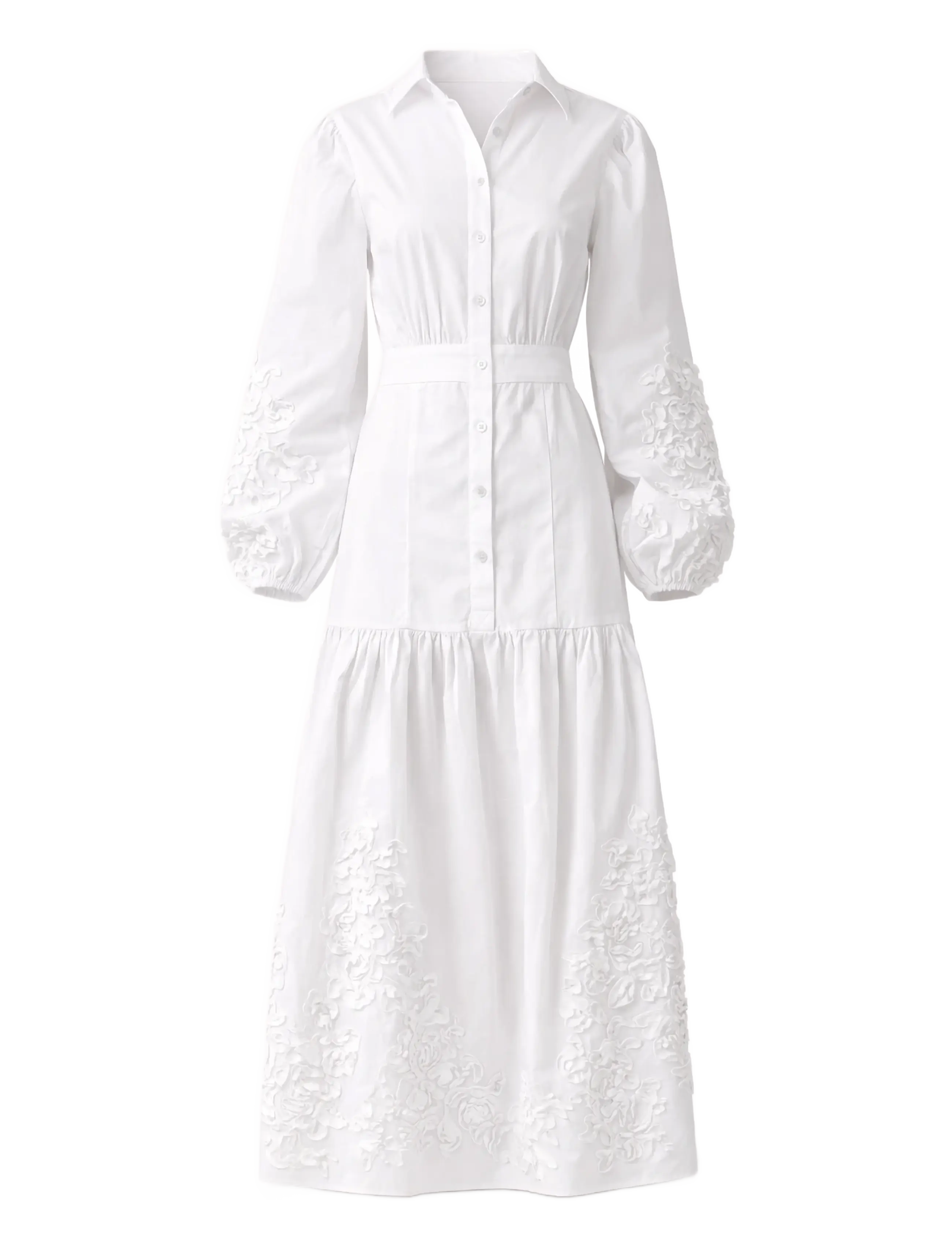 ELLA&IL Penelope Embroidery Kleid Weiß - S - Damen