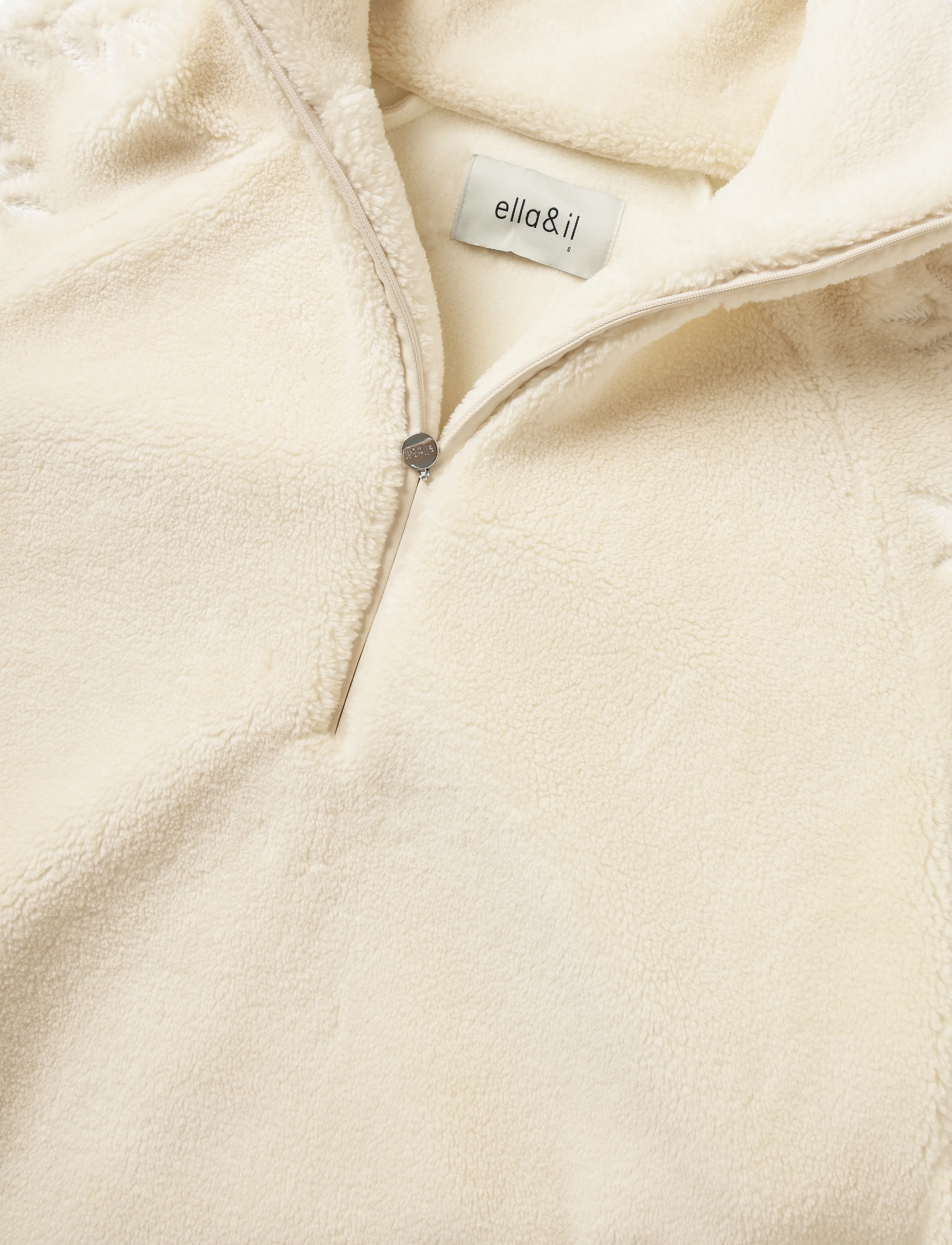 ella&il - Enya Fleece Half Zip - cream - 4