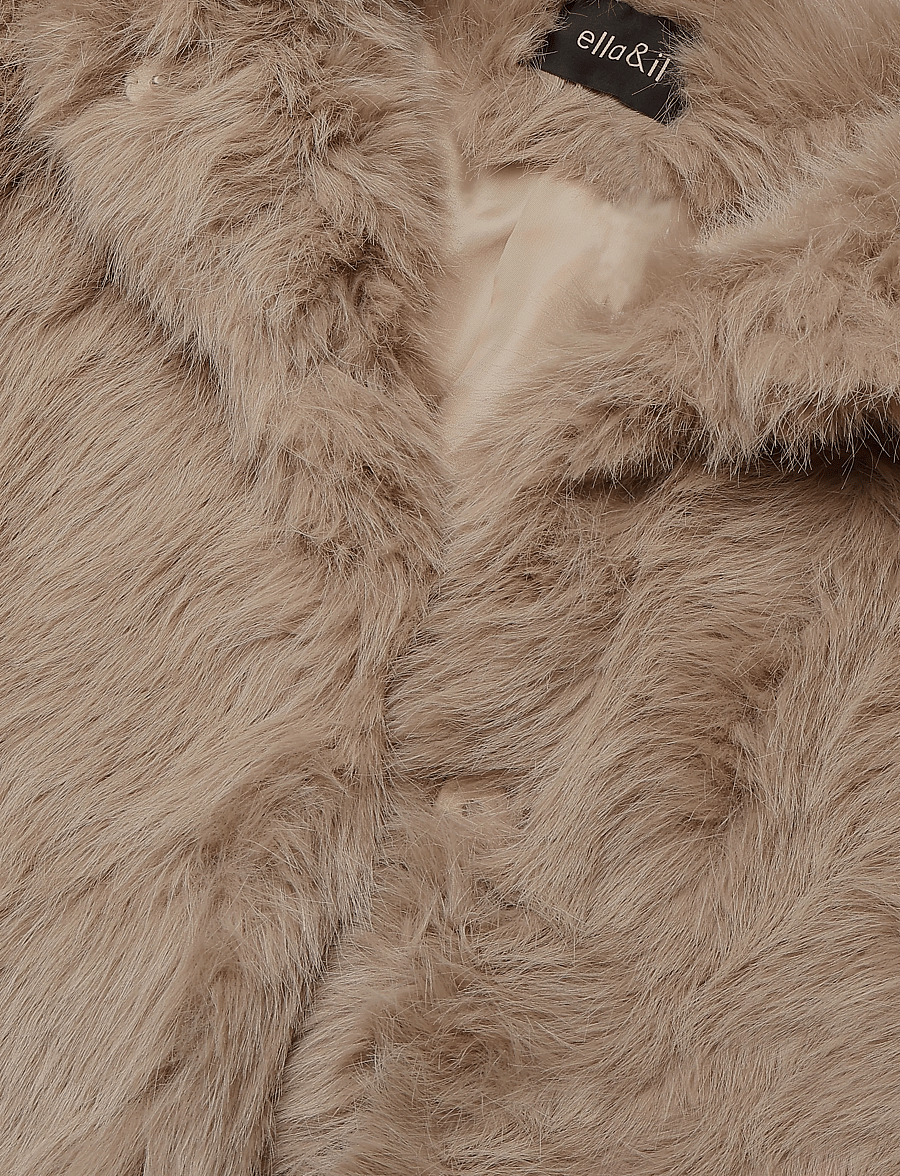 ella&il - Tora Fake Fur Jacket - kunstkarusnahk - beige - 2
