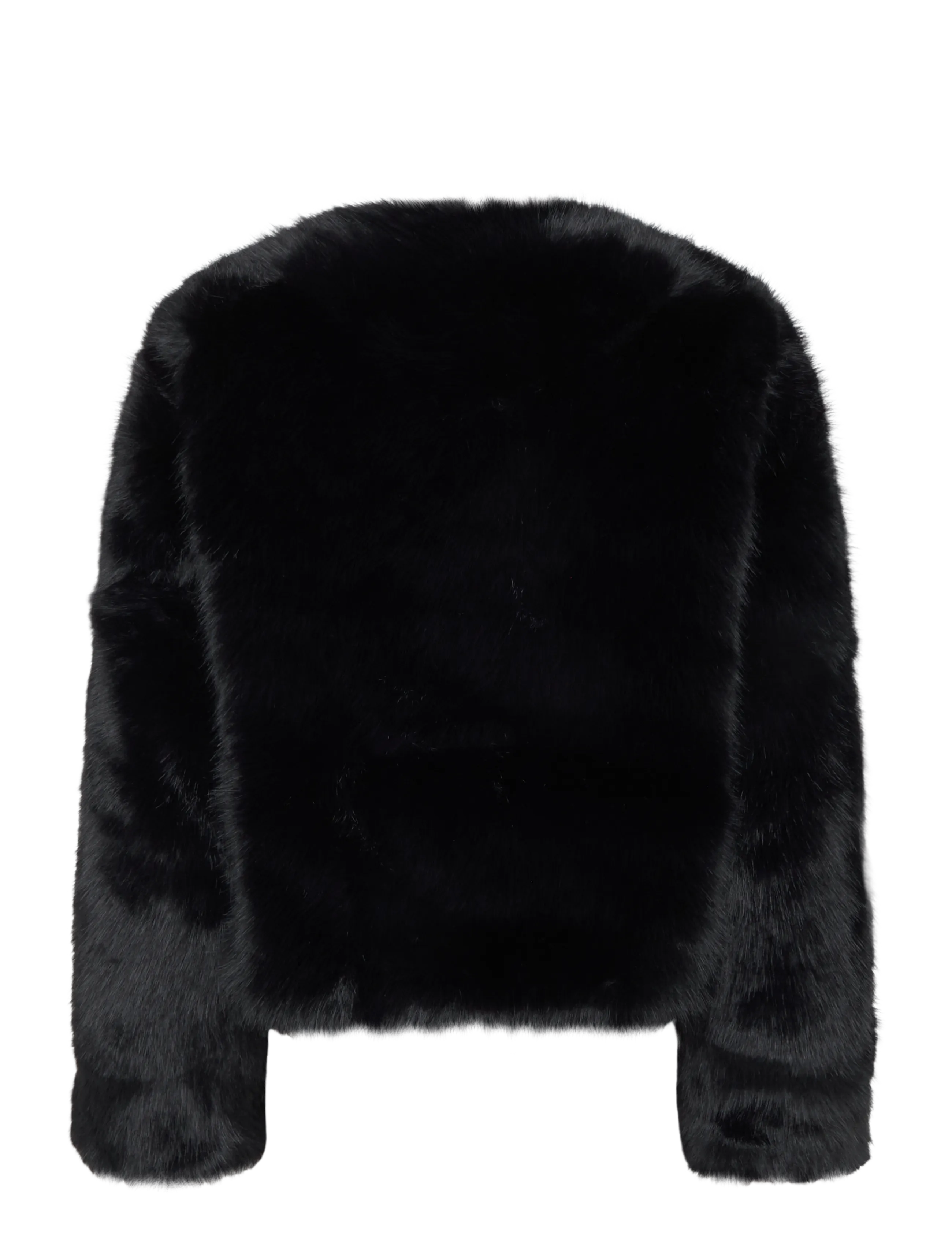 ella&il - Tora Fake Fur Jacket - faux fur jakker - black - 1