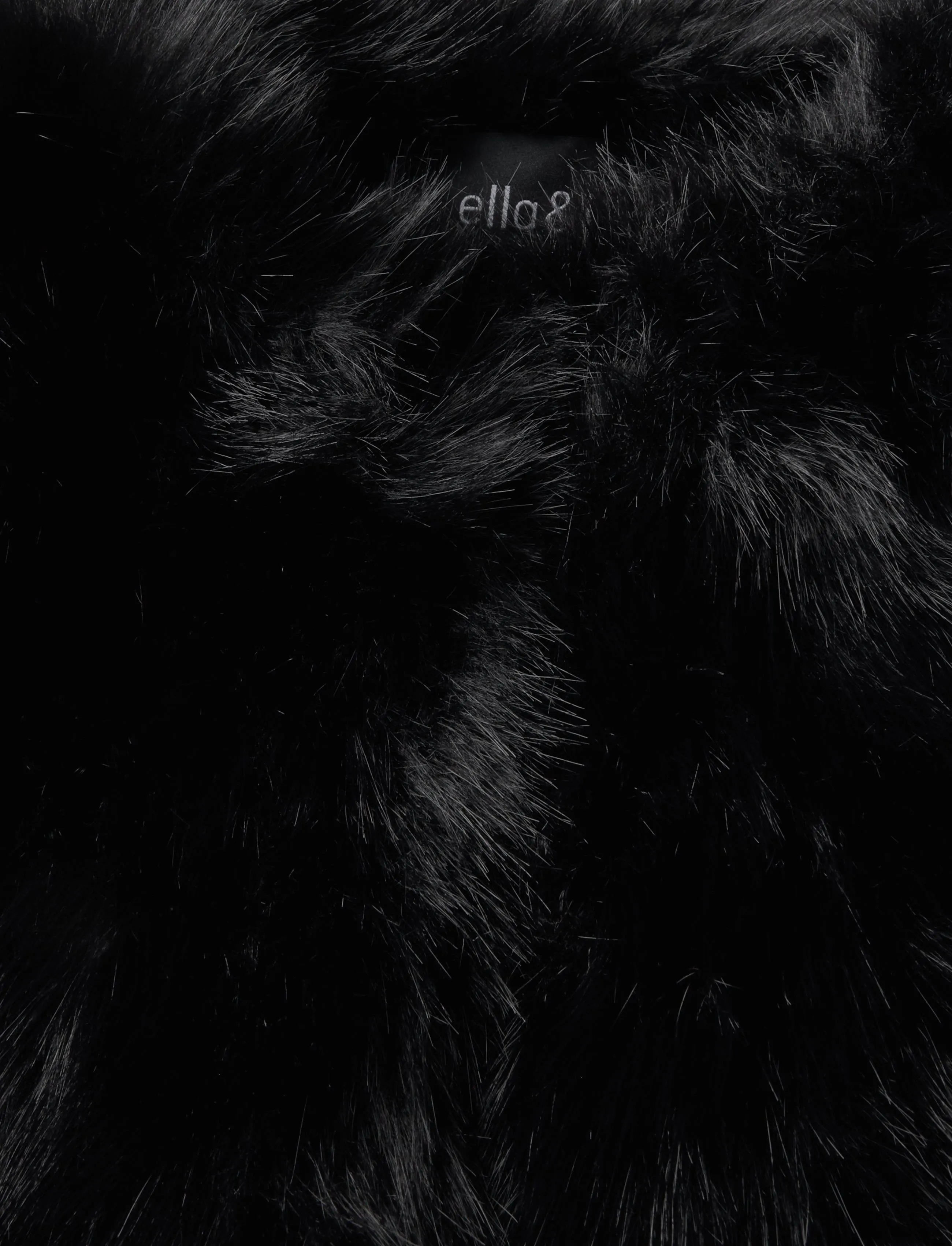 ella&il - Tora Fake Fur Jacket - faux fur jakker - black - 2