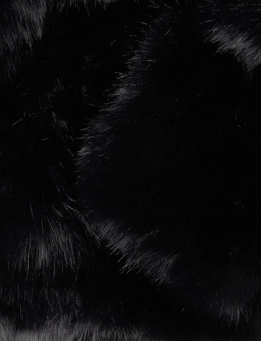 ella&il - Tora Fake Fur Jacket - faux fur jakker - black - 3