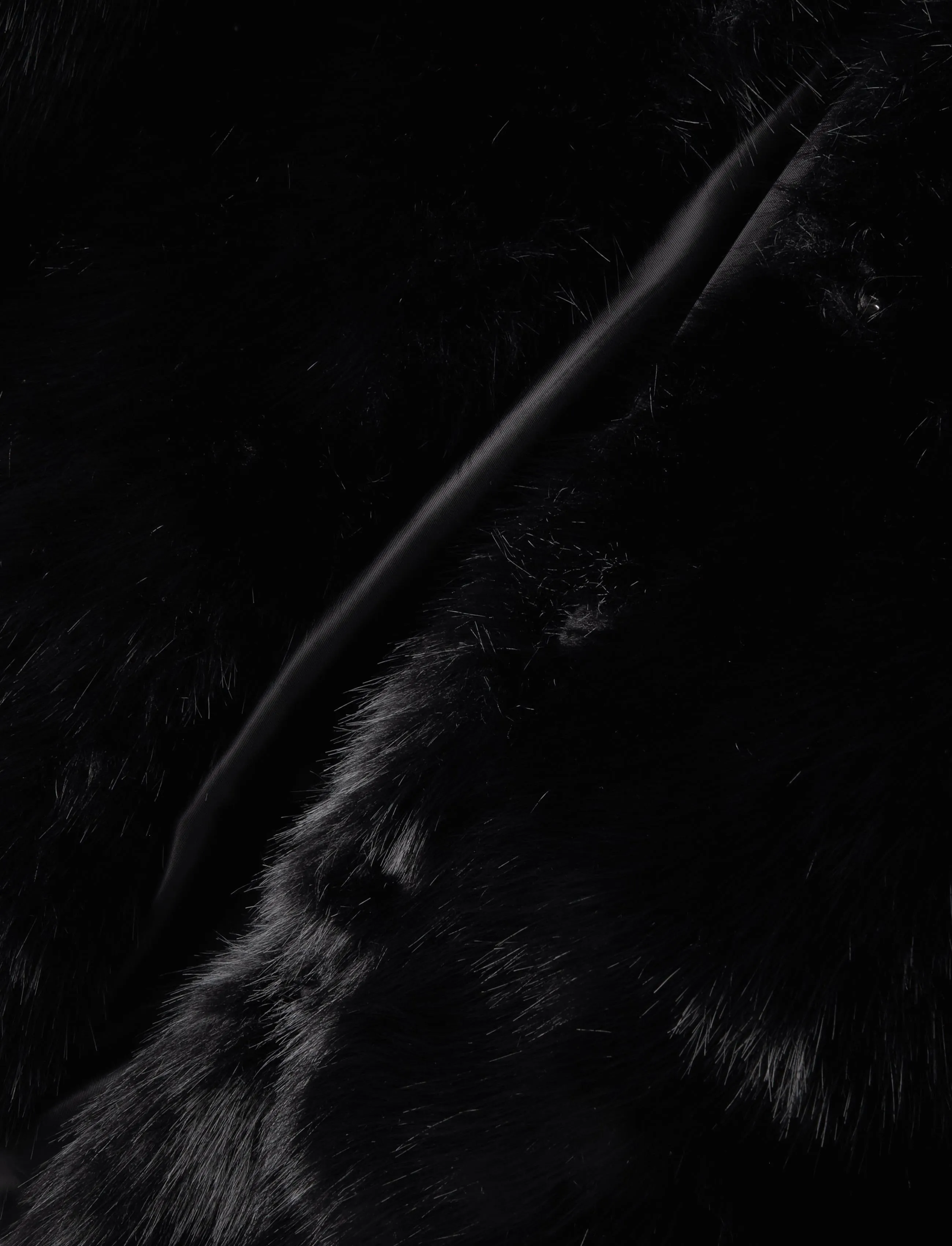 ella&il - Tora Fake Fur Jacket - faux fur jakker - black - 4