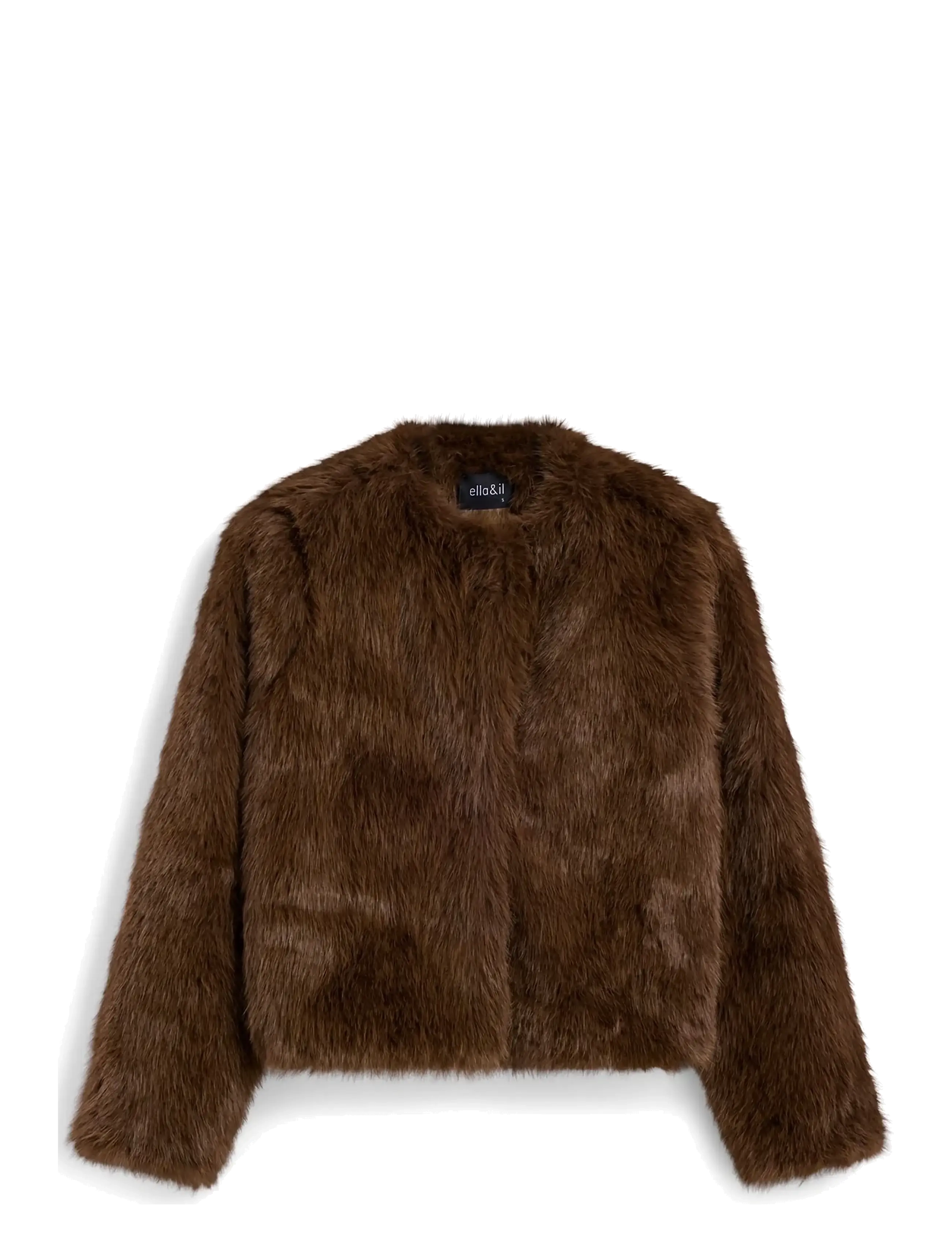 ella&il - Tora Fake Fur Jacket - fuskpäls - brown - 1