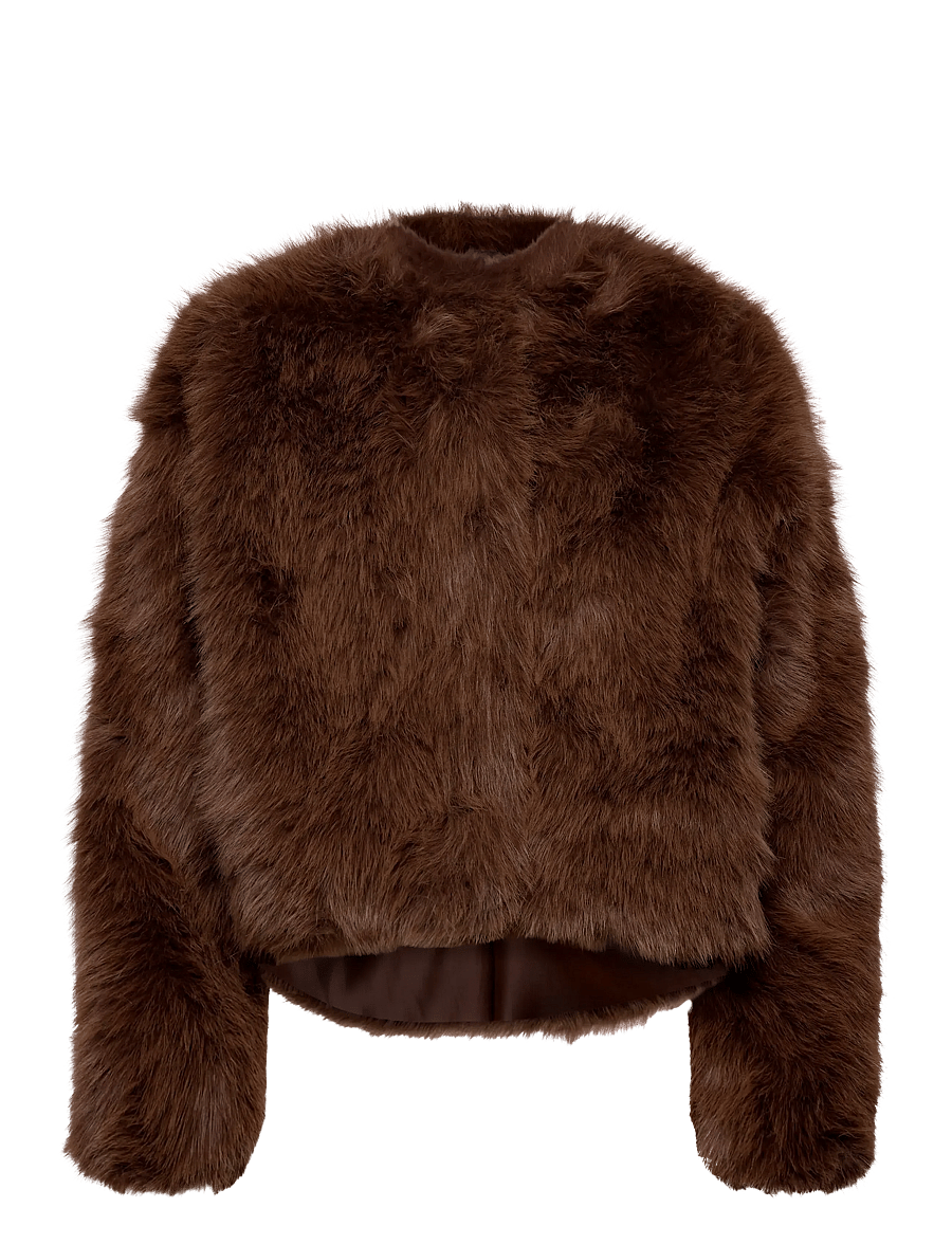 ella&il - Tora Fake Fur Jacket - fuskpäls - brown - 1