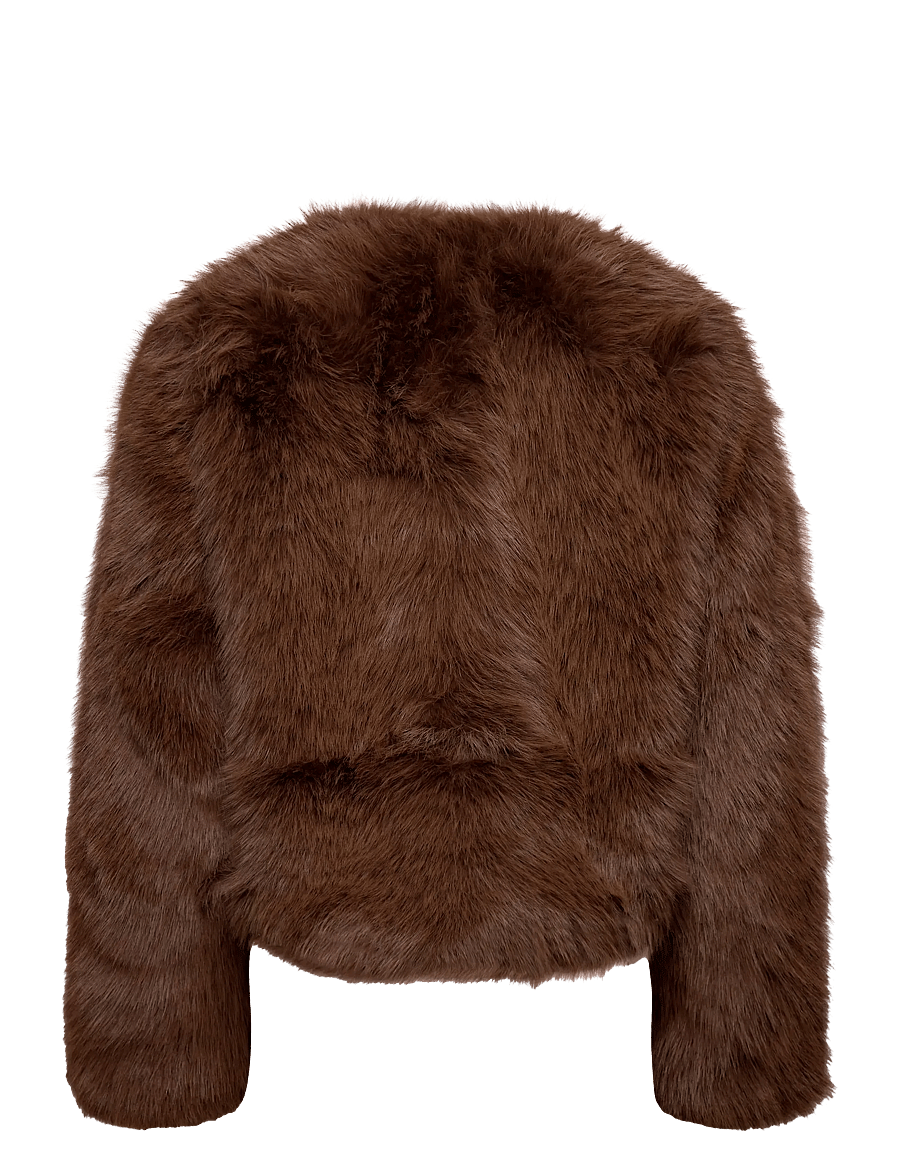 ella&il - Tora Fake Fur Jacket - fuskpäls - brown - 2