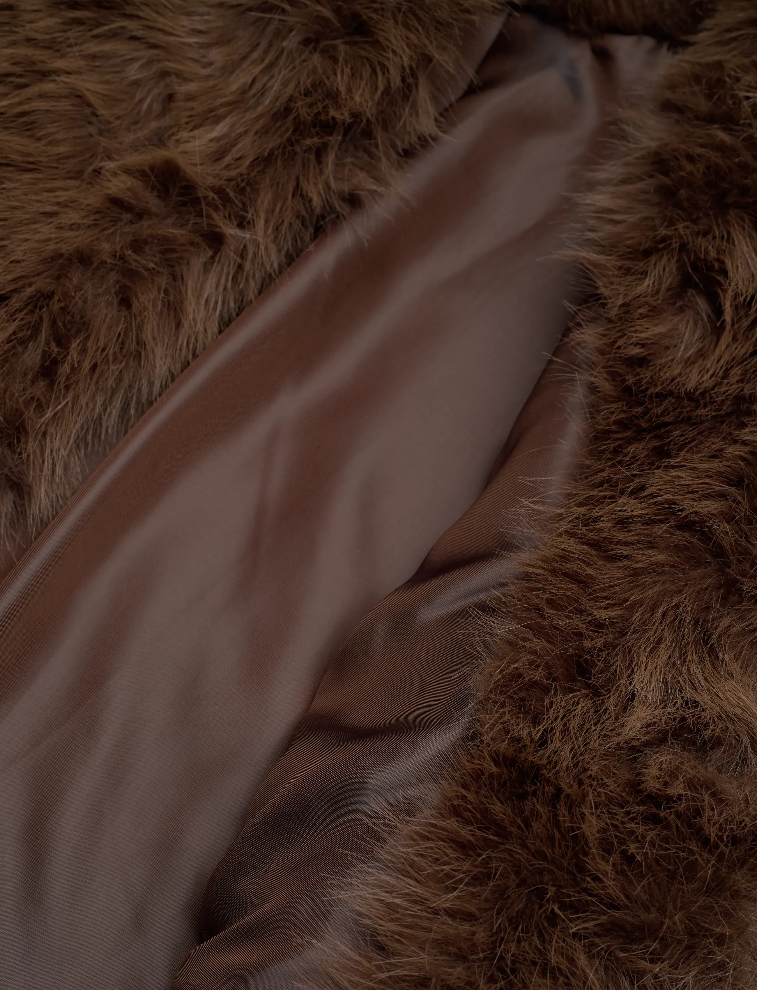 ella&il - Tora Fake Fur Jacket - fuskpäls - brown - 4