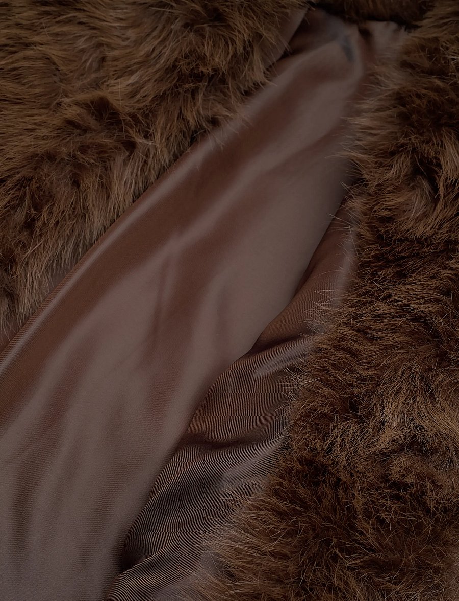 ella&il - Tora Fake Fur Jacket - fuskpäls - brown - 4