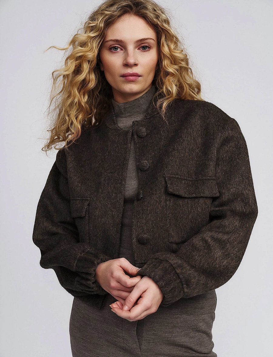 ella&il - Emika Jacket - bomberjakid - dark brown - 2
