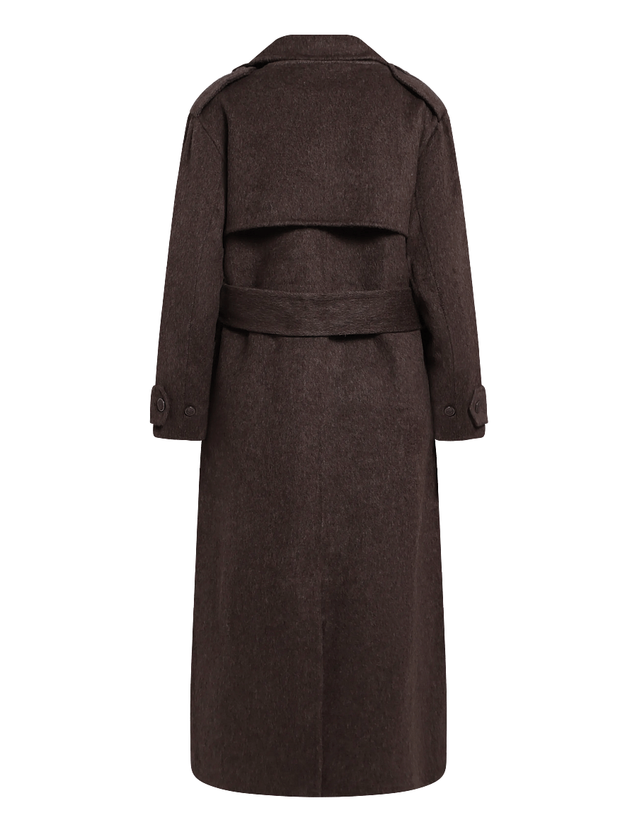 ella&il - Yua Coat - trenchcoats - dark brown - 2
