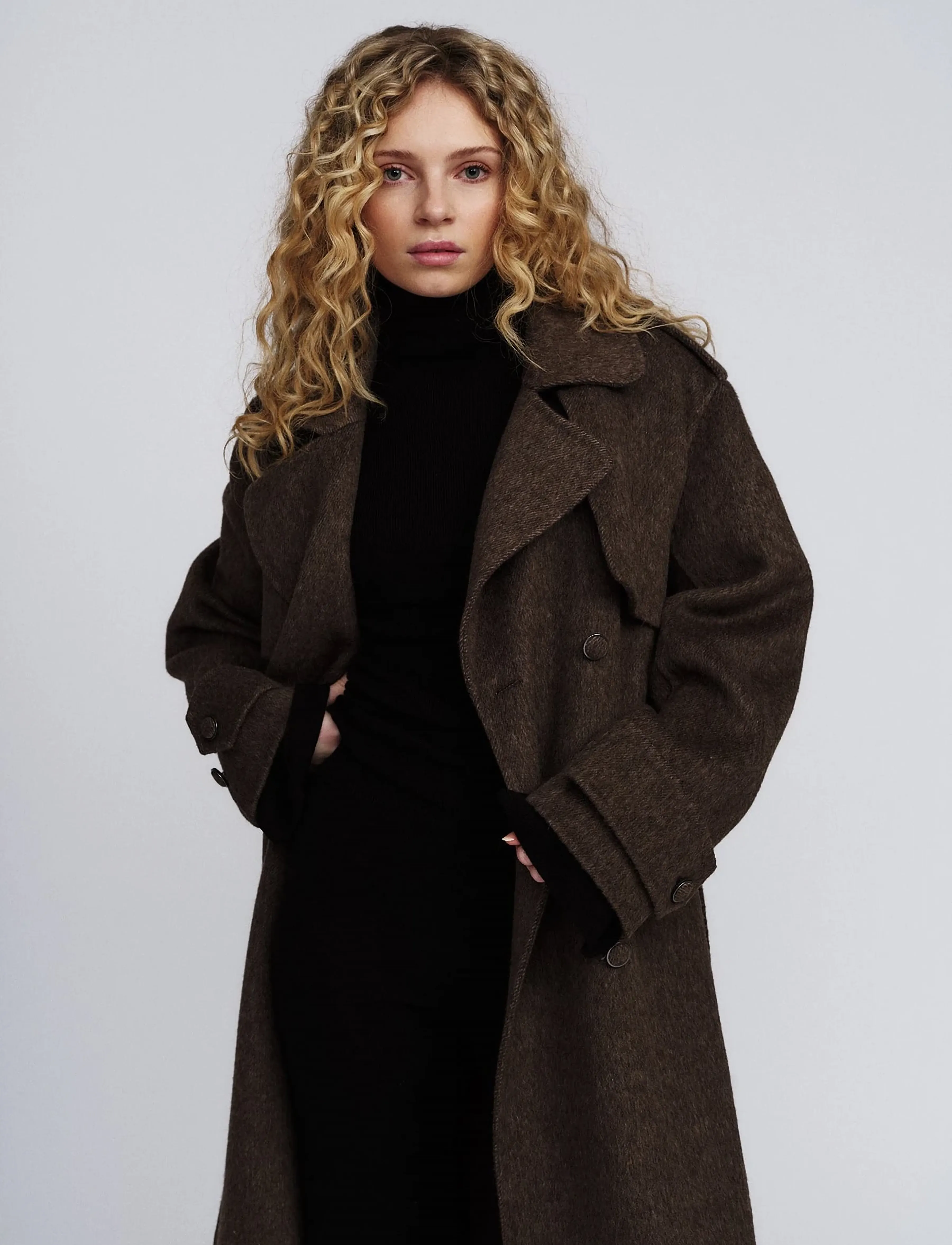 ella&il - Yua Coat - trenchcoats - dark brown - 3