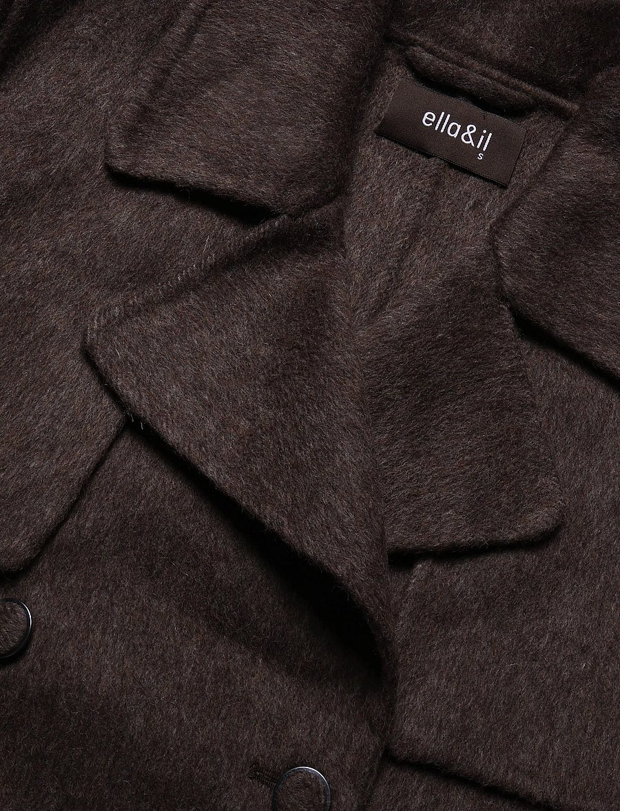 ella&il - Yua Coat - trenchcoats - dark brown - 4