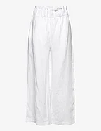 Zoe linen pants - WHITE