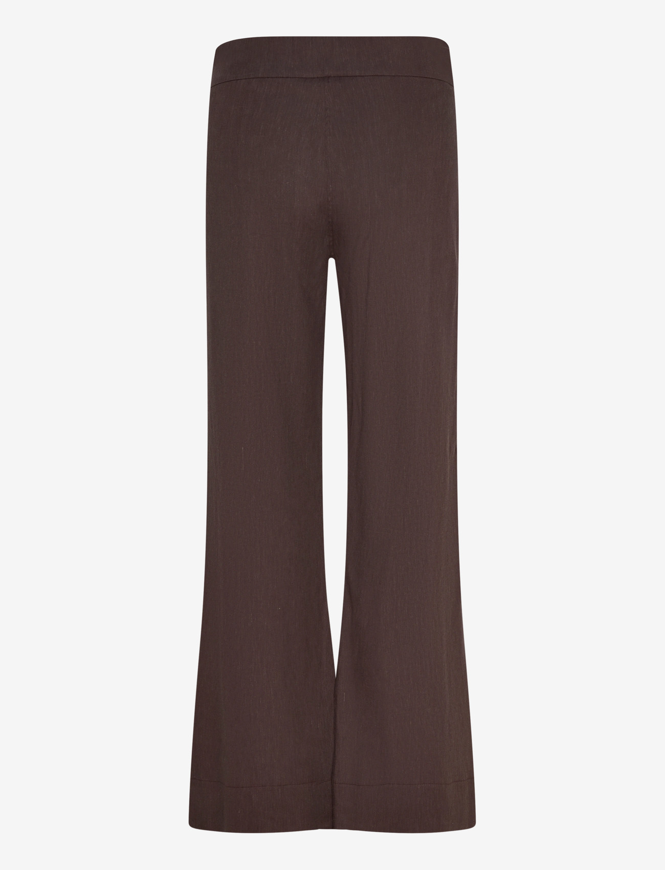 ella&il - Molly Stretch Linen Pants - linen trousers - dark brown - 2