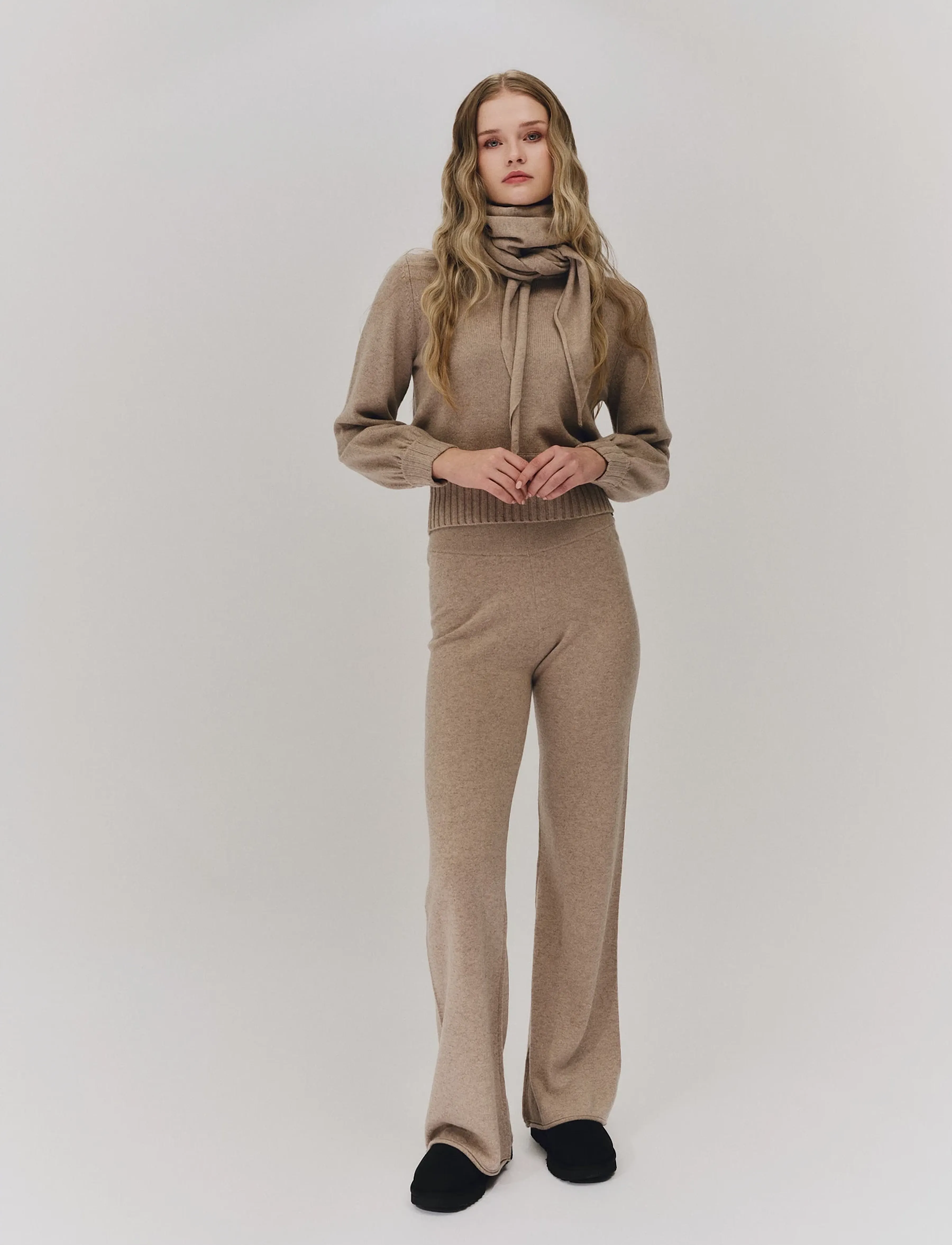 ella&il Ronja Cashmere Scarf - Cashmere - BEIGE / beige