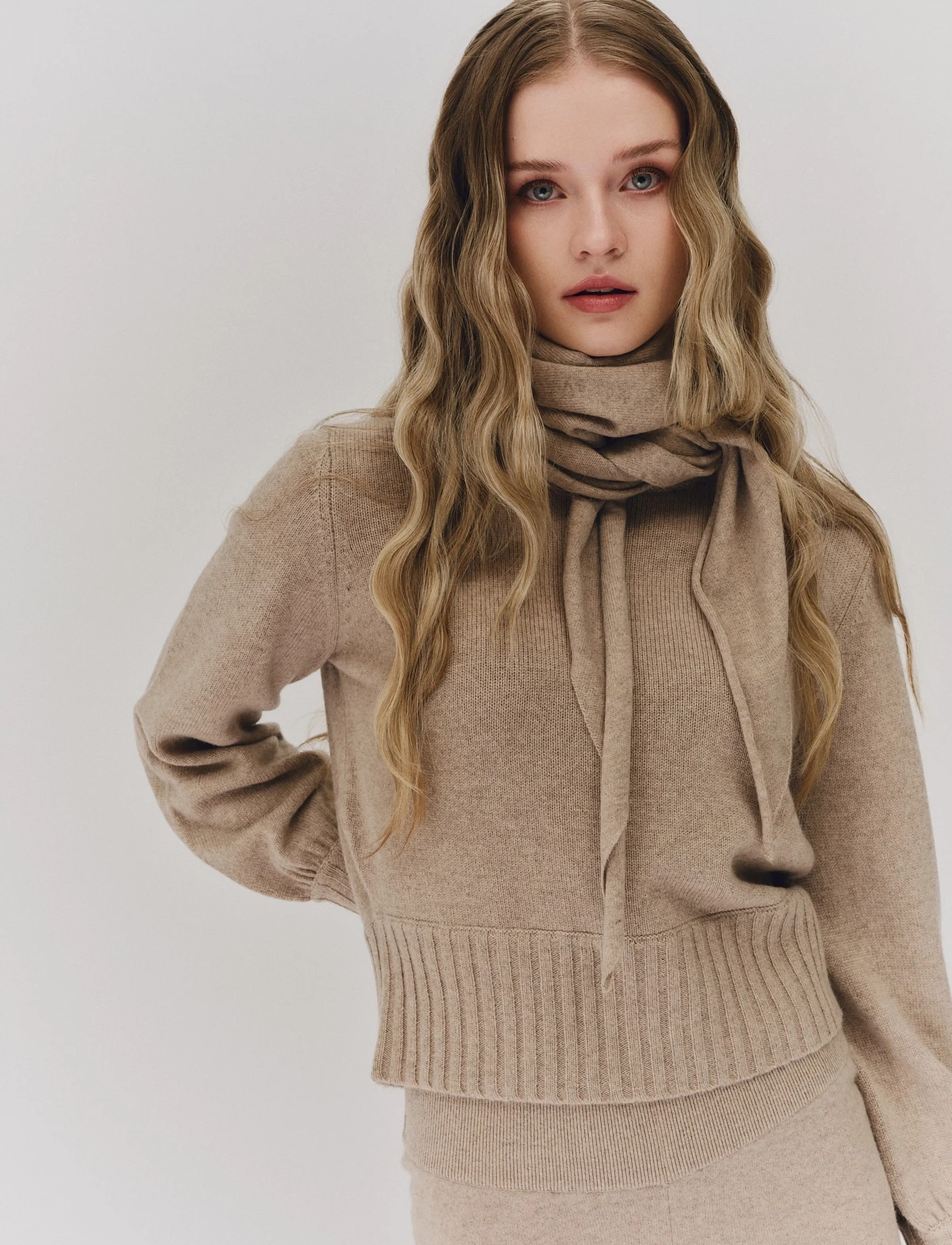 ella&il - Ronja Cashmere Scarf - cashmere - beige - 2