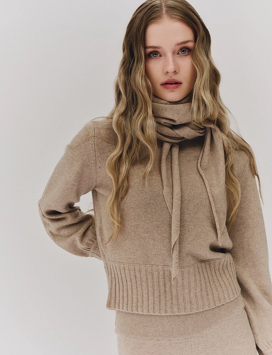 ella&il - Ronja Cashmere Scarf - cashmere - beige - 2