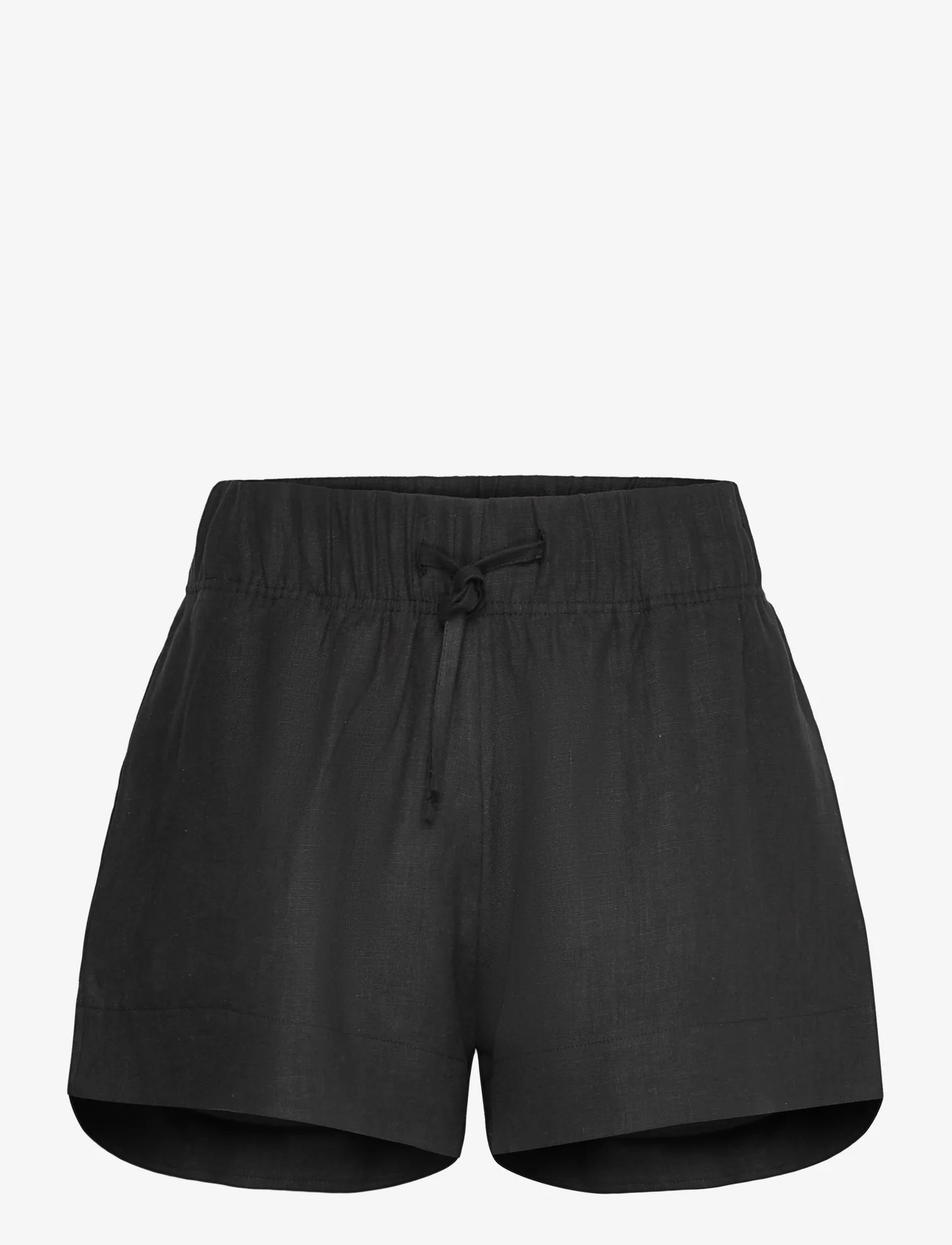 ella&il - Kyle linen shorts - casual korte broeken - black - 0