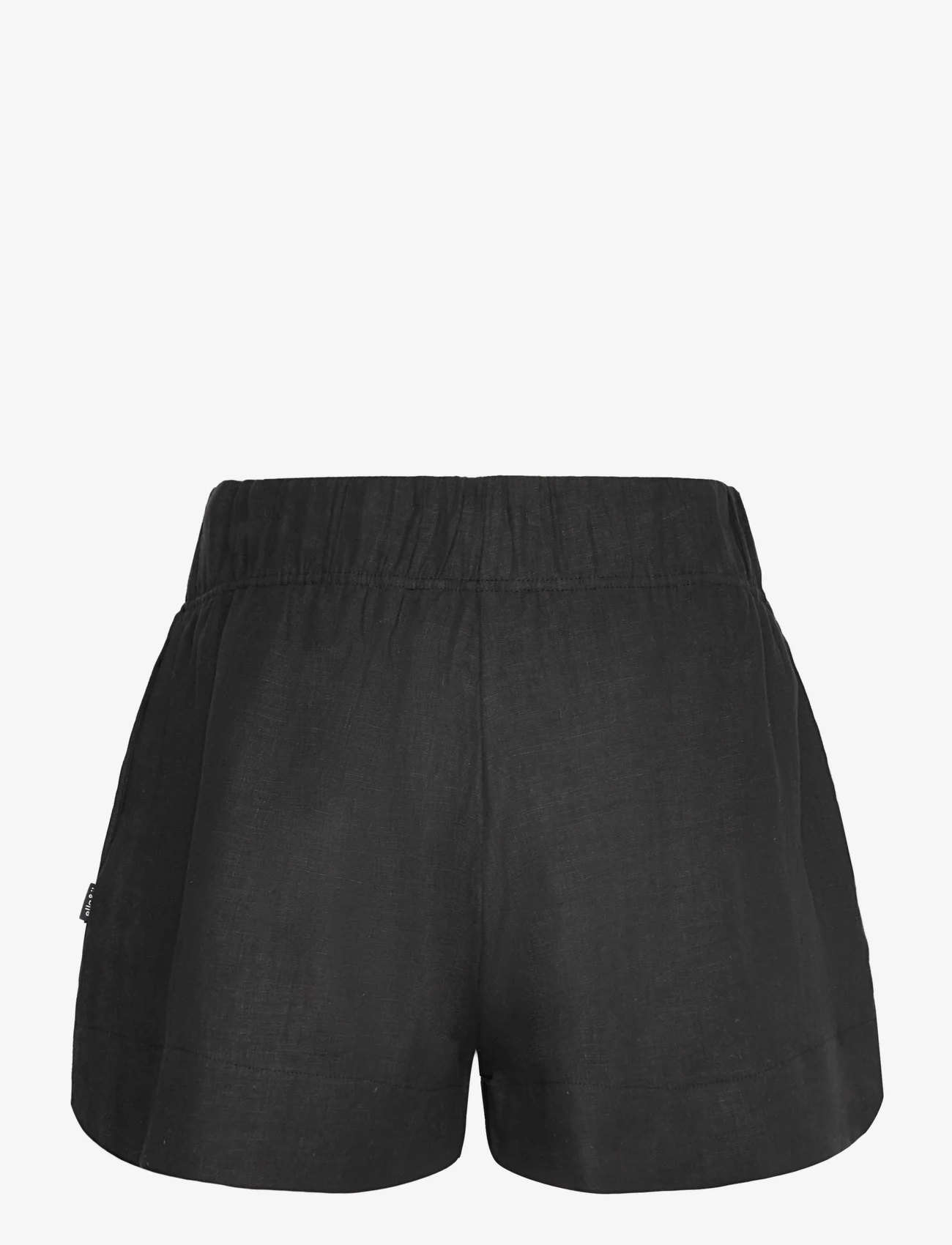 ella&il - Kyle linen shorts - casual korte broeken - black - 1