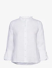 ella&il - Clarion linen shirt - linskjorter - white - 0