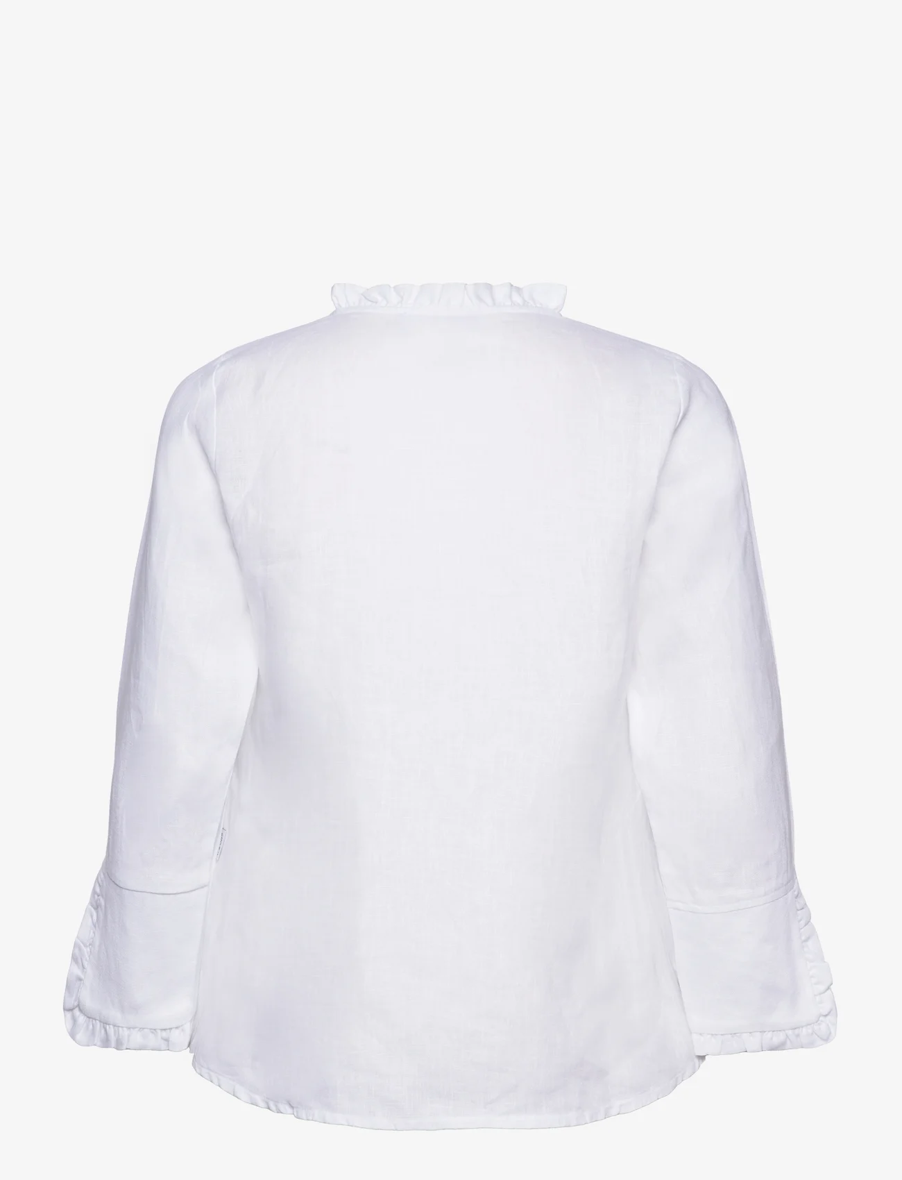 ella&il - Clarion linen shirt - linskjorter - white - 1