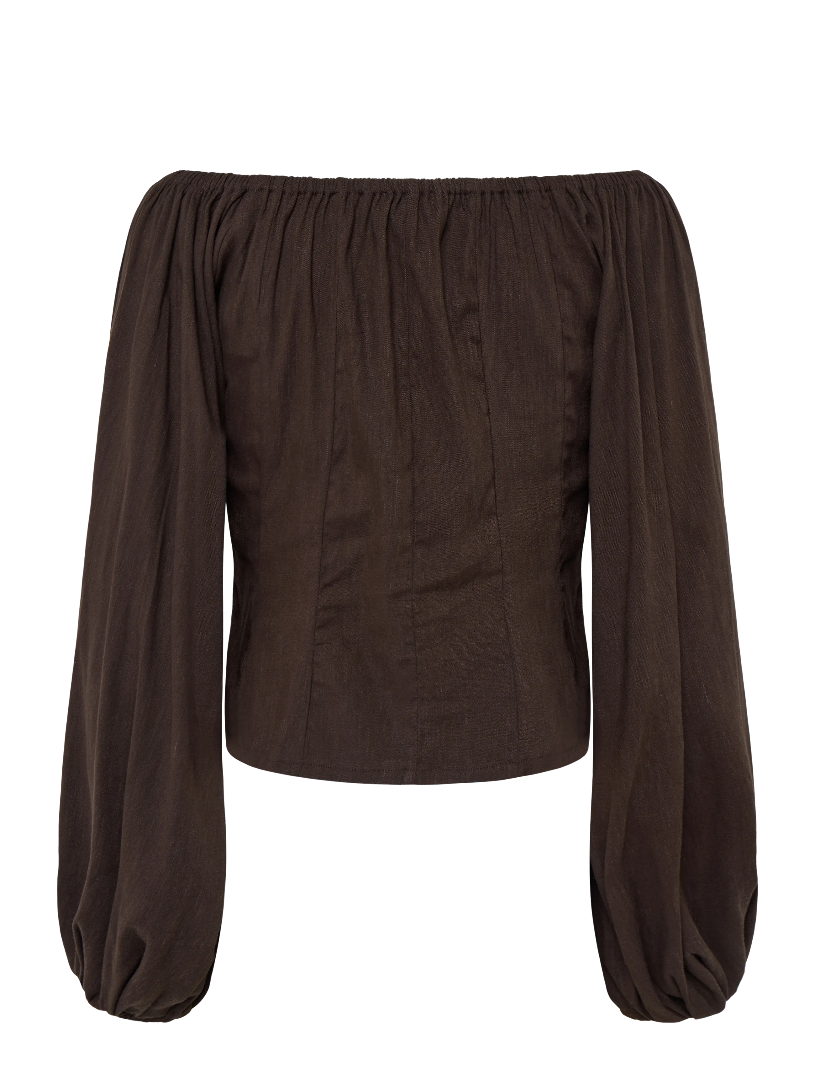 ella&il - Luiza Linen Shirt - dark brown - 2