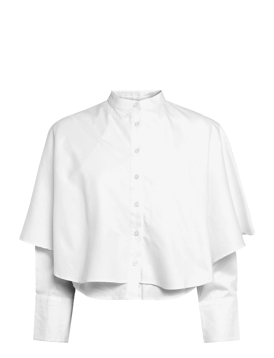 ella&il - Rah Shirt - pikkade varrukatega särgid - white - 1