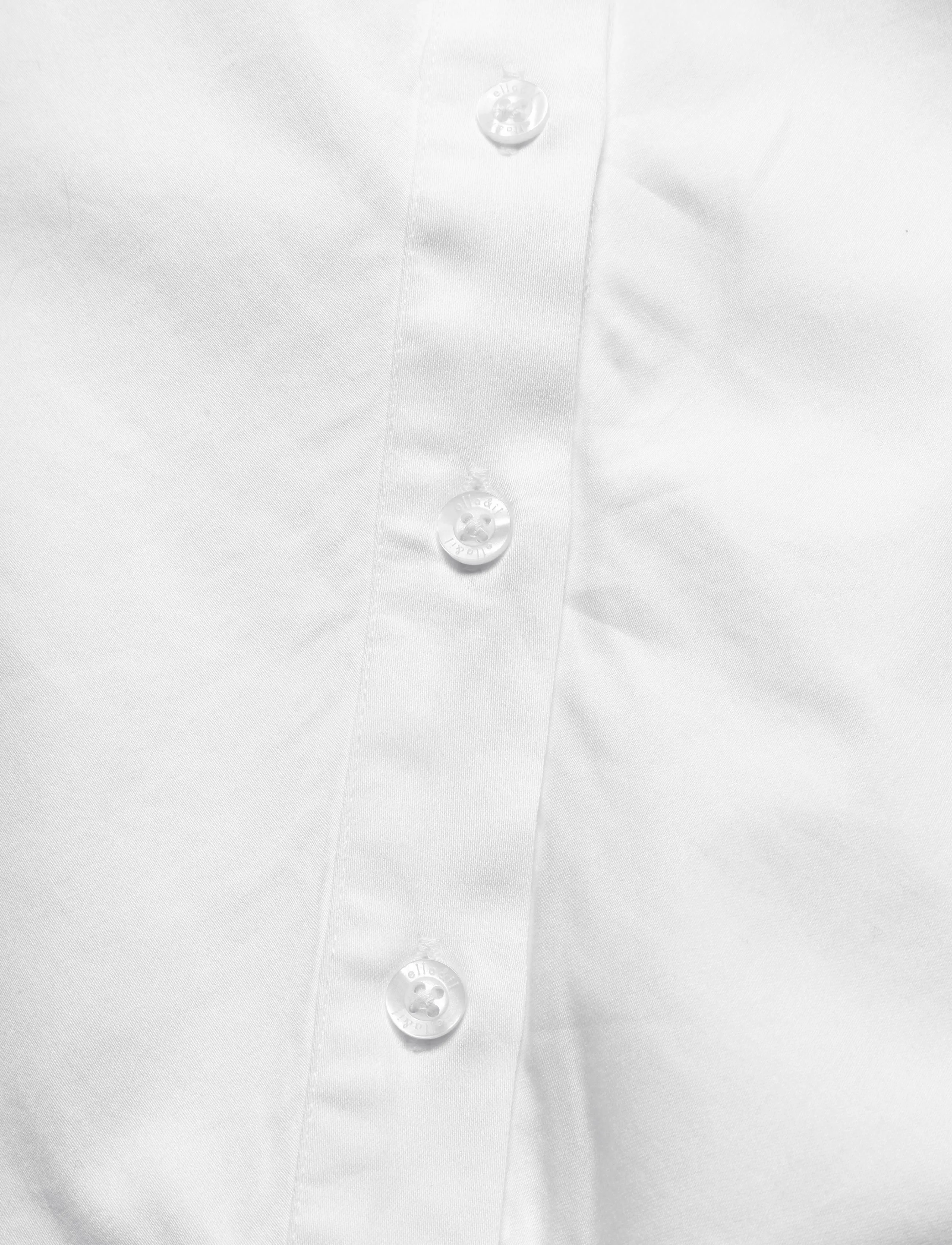 ella&il - Rah Shirt - pikkade varrukatega särgid - white - 4