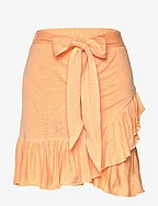 Juliette linen skirt - ORANGE