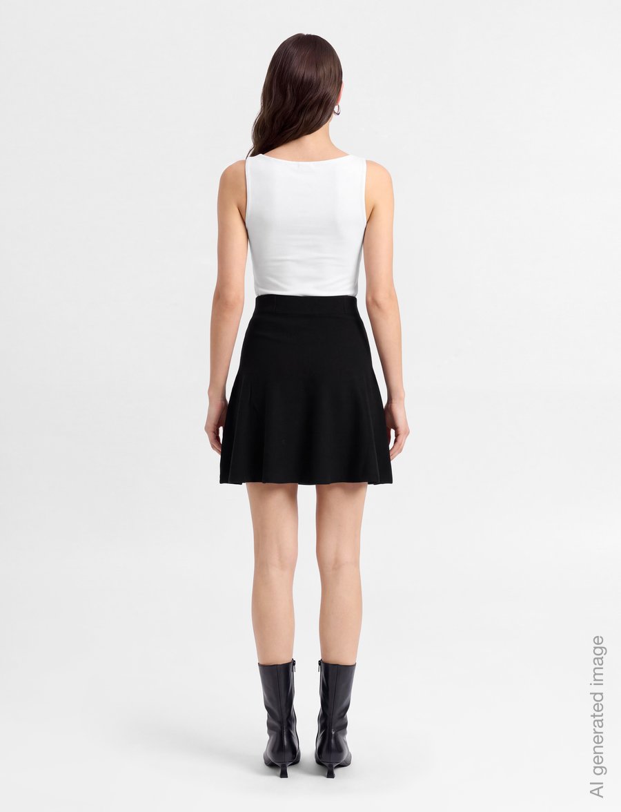 ella&il - Triny Merino Skirt - strickröcke - black - 4